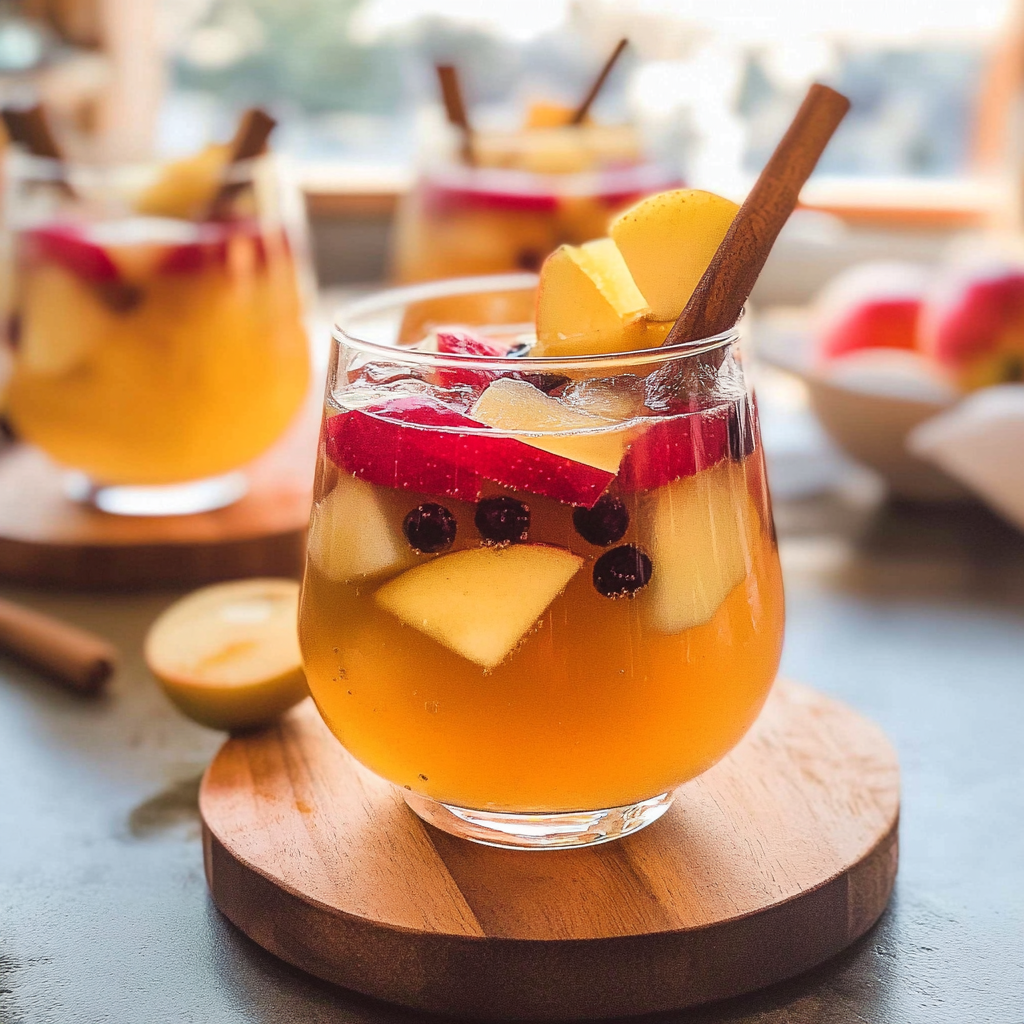 Recipe preparation for Mulled Apple Cider Sangria You’ll Adore