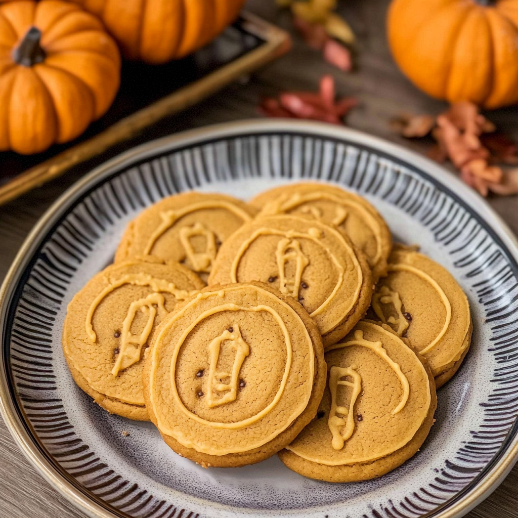 Recipe preparation for Pumpkin Sugar Cookies