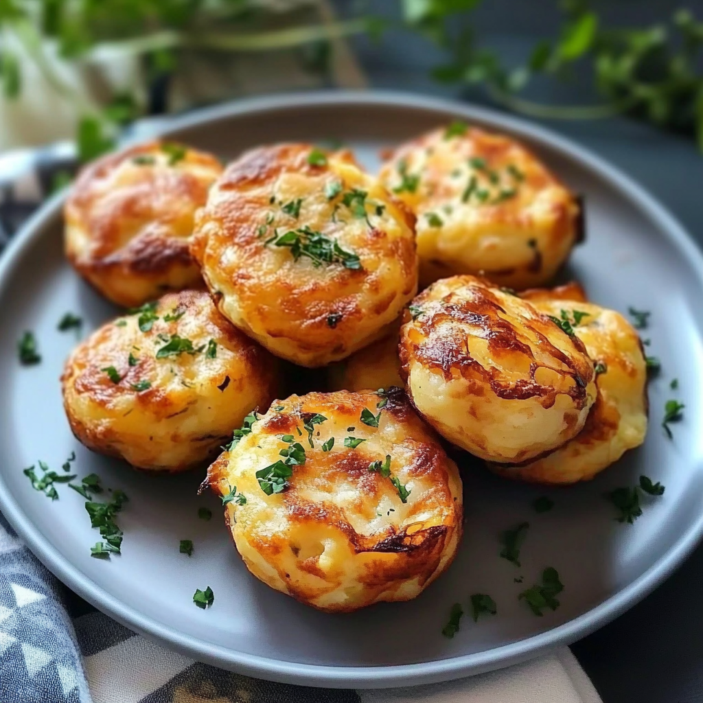 Recipe preparation for Mashed Potato Cheese Puffs