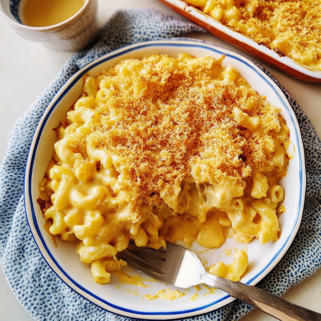 Recipe preparation for Butternut Squash Mac & Cheese
