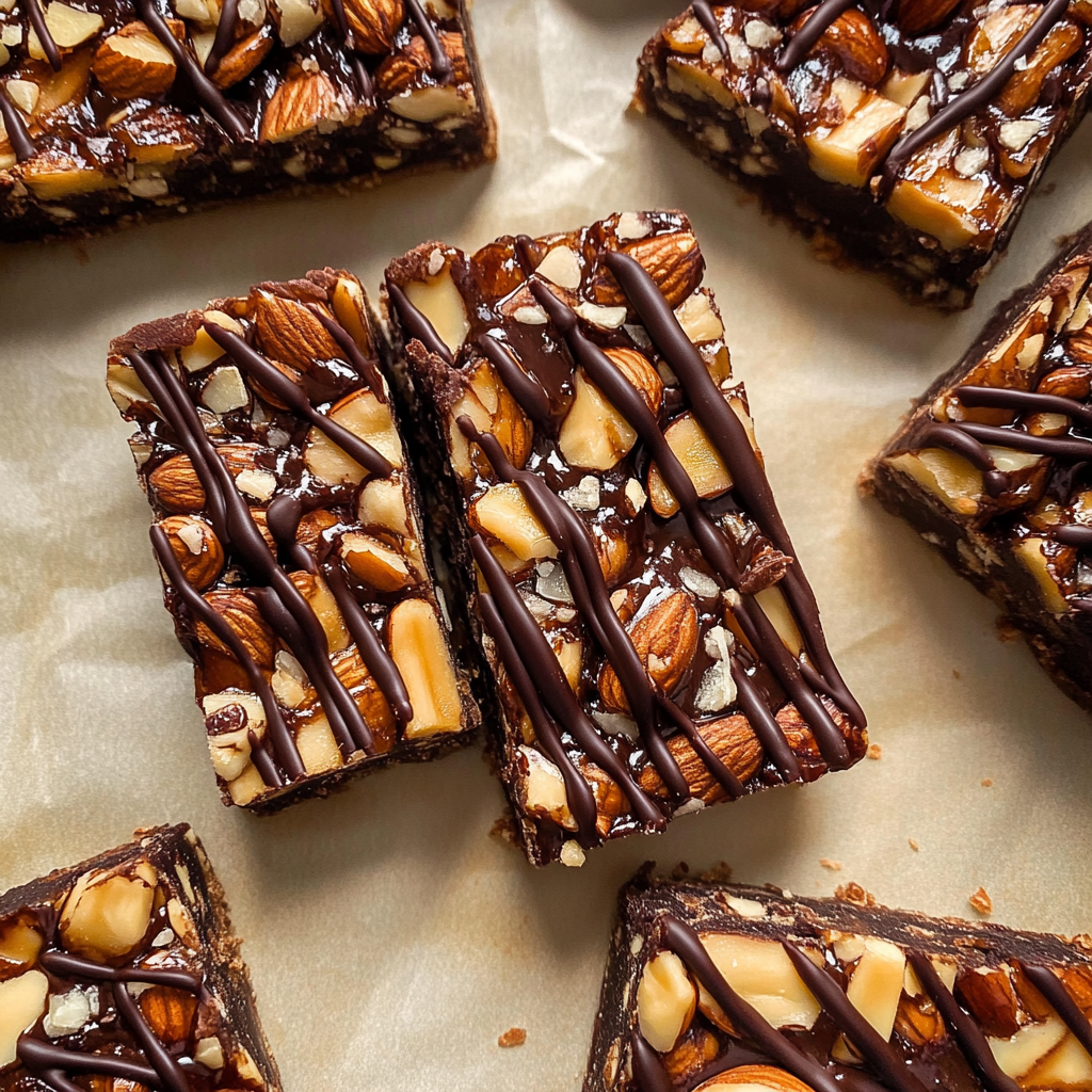 Recipe preparation for Dark Chocolate Sea Salt KIND Nut Bars