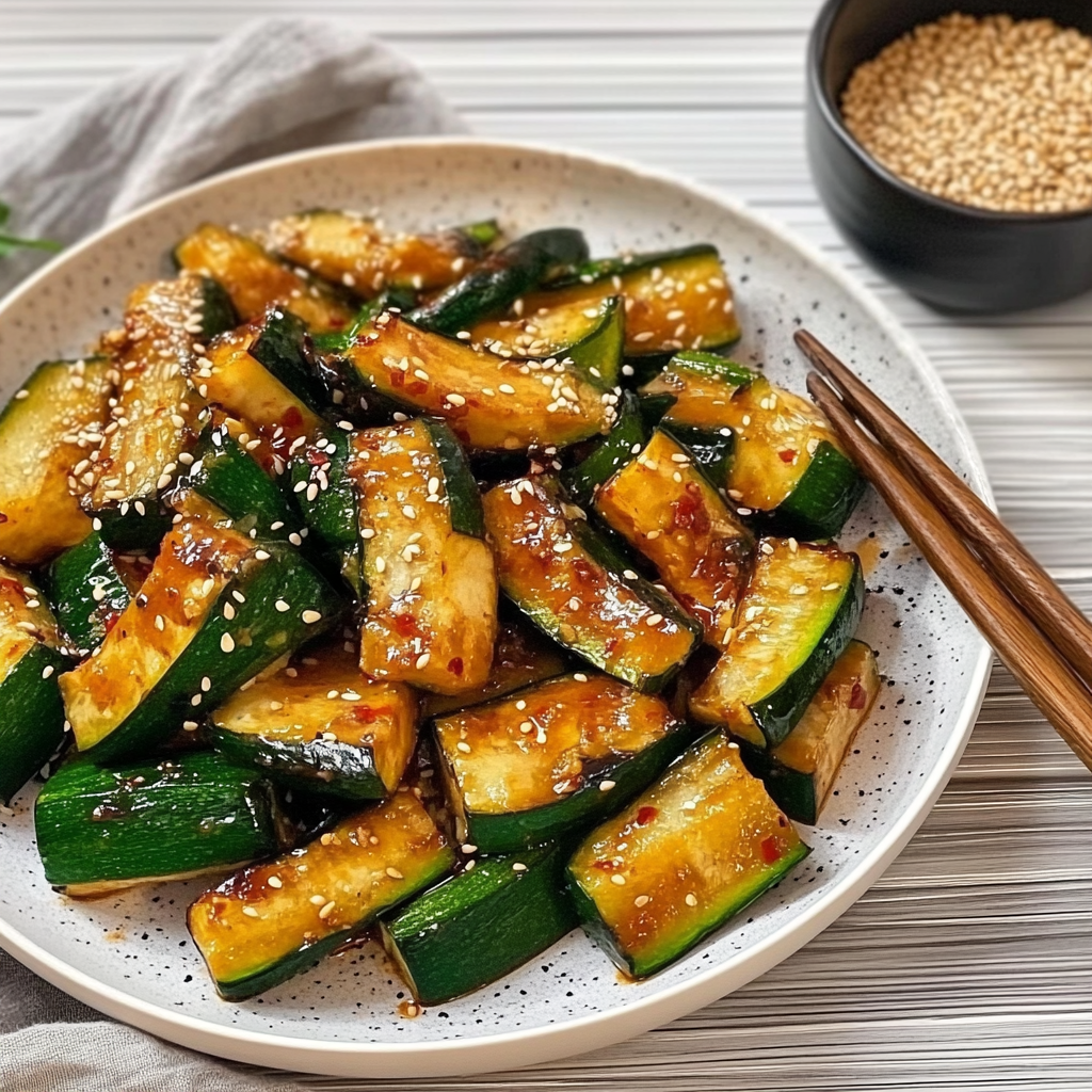 Recipe preparation for Hibachi Zucchini