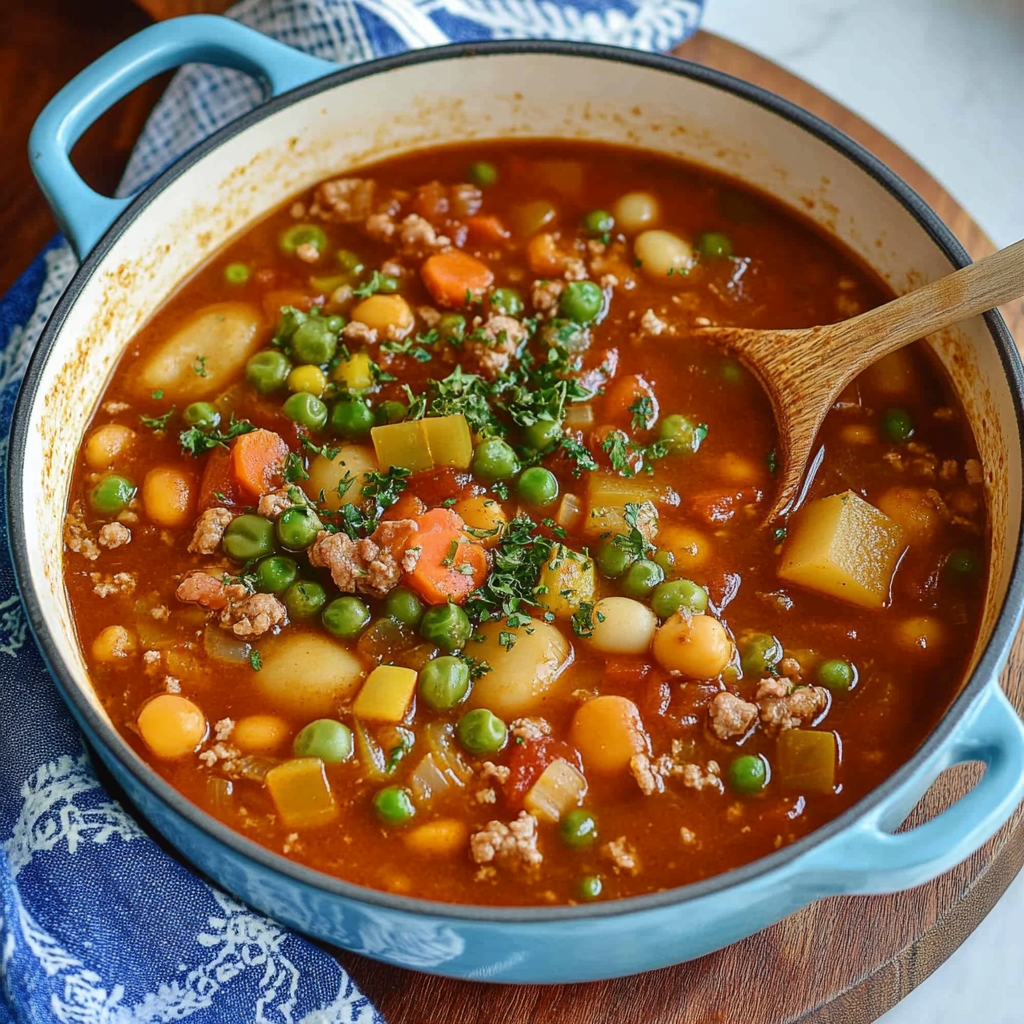 Recipe preparation for Cowboy Soup