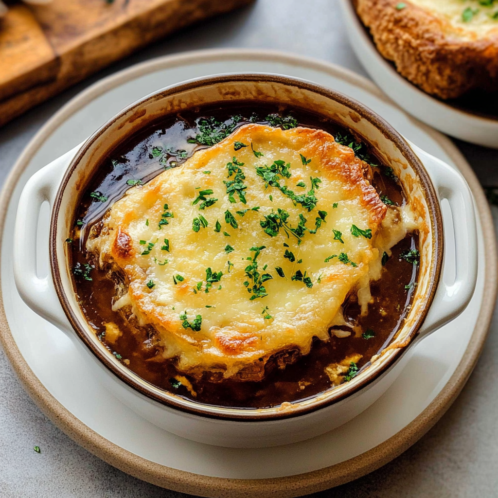 Recipe preparation for Easy French Onion Soup