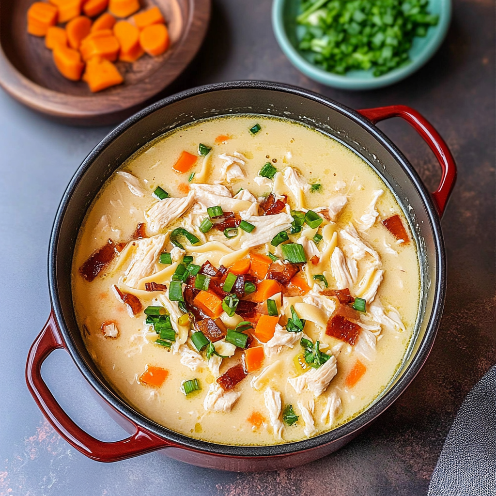 Recipe preparation for Crack Chicken Noodle Soup Recipe