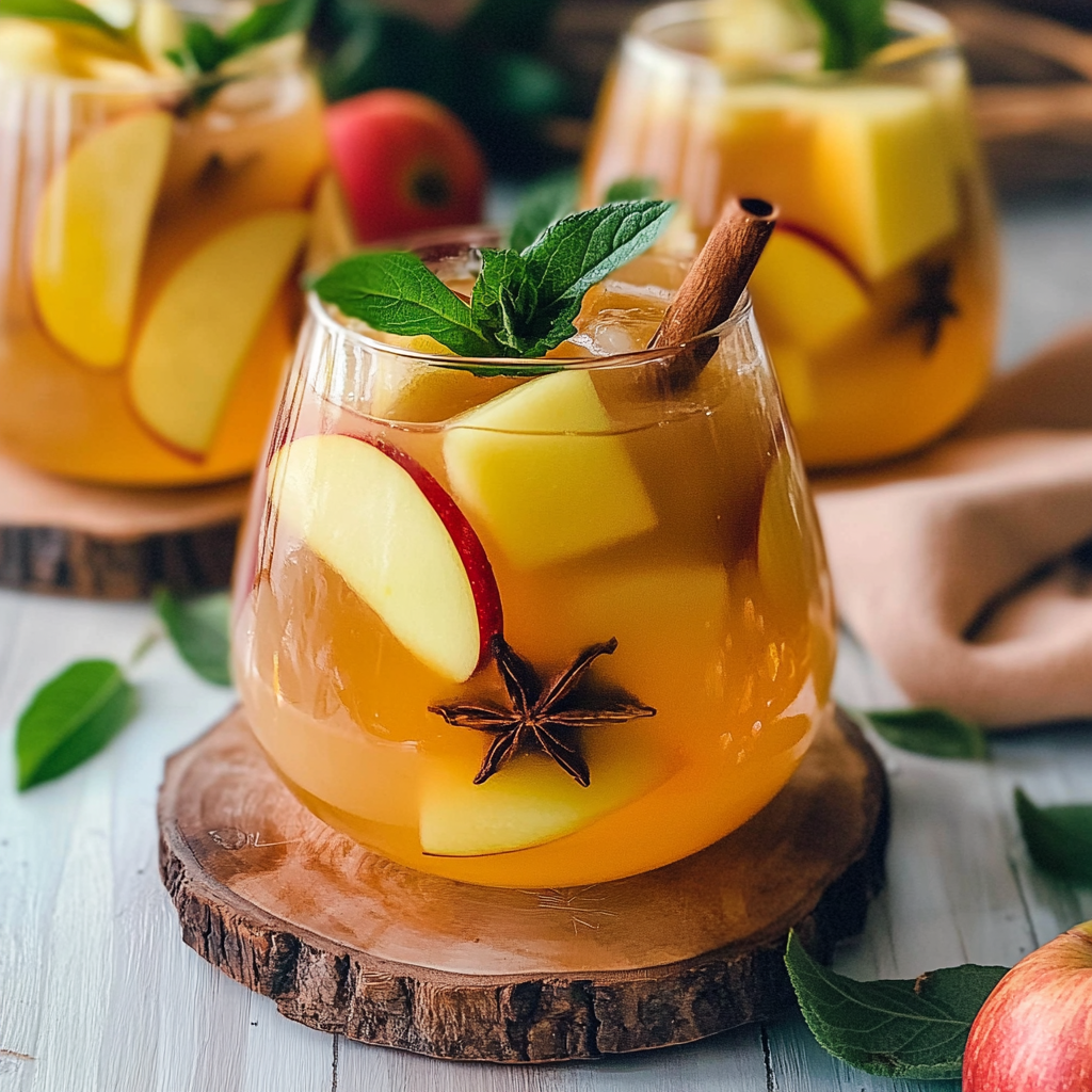 Recipe preparation for Grand Apple Cider Sangria
