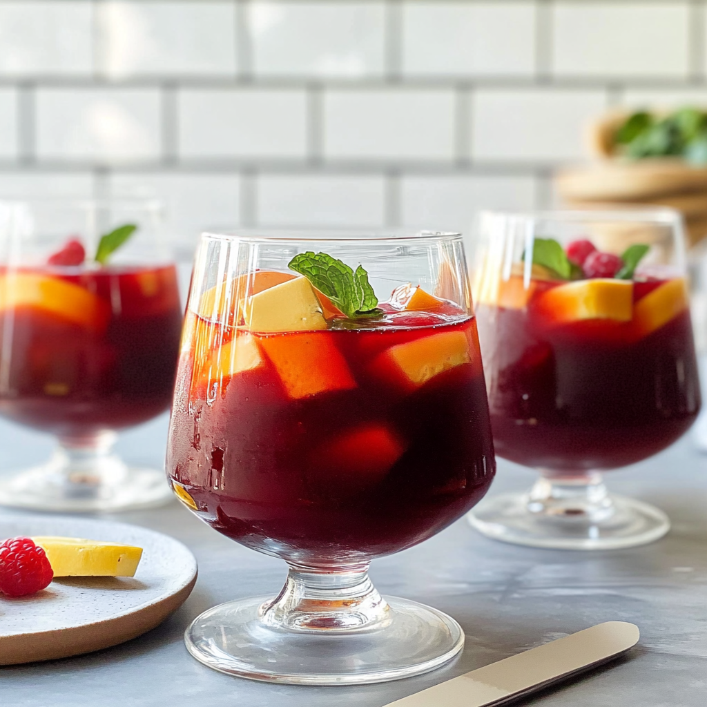 Recipe preparation for Red Wine Sangria Recipe