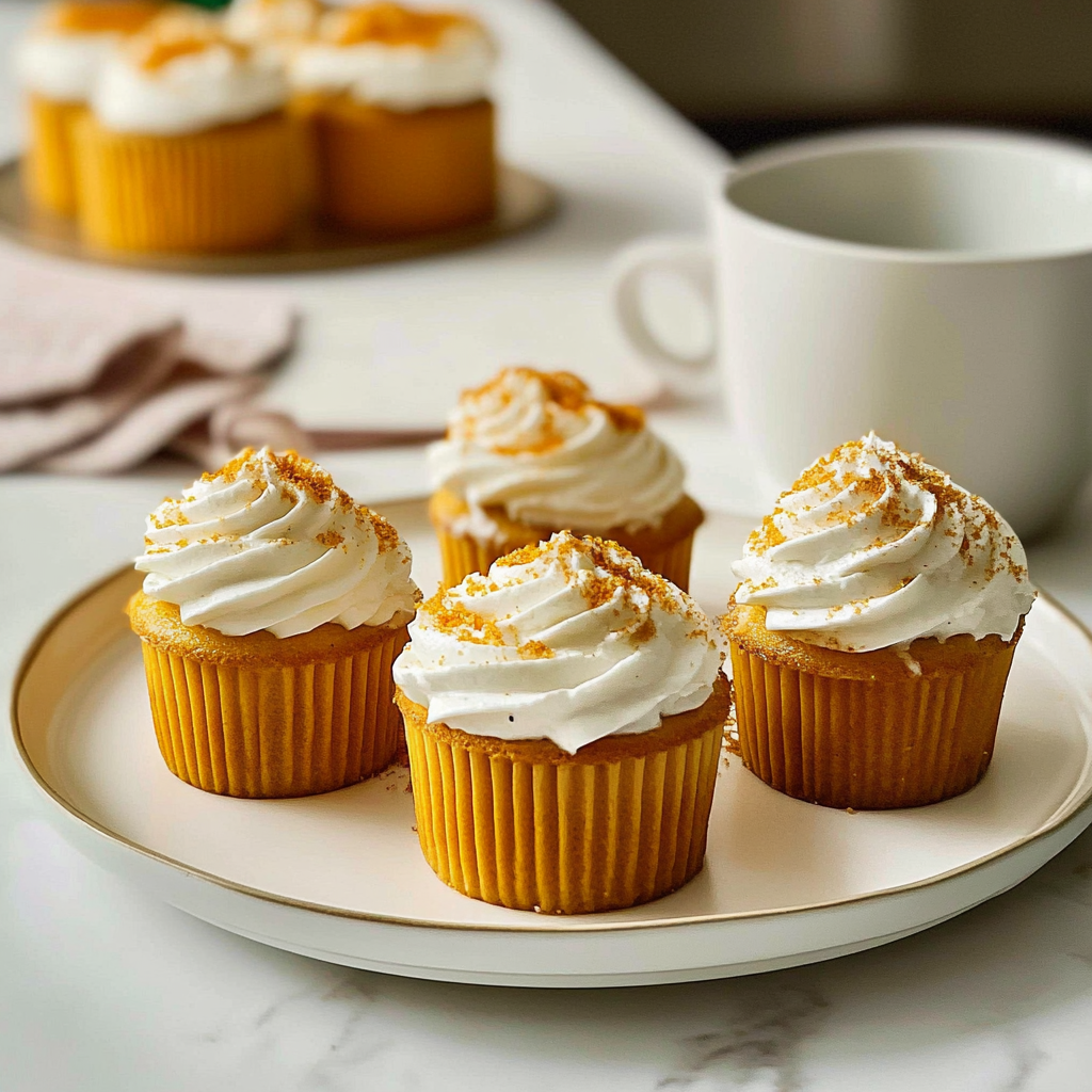 Recipe preparation for mini pumpkin cheesecakes