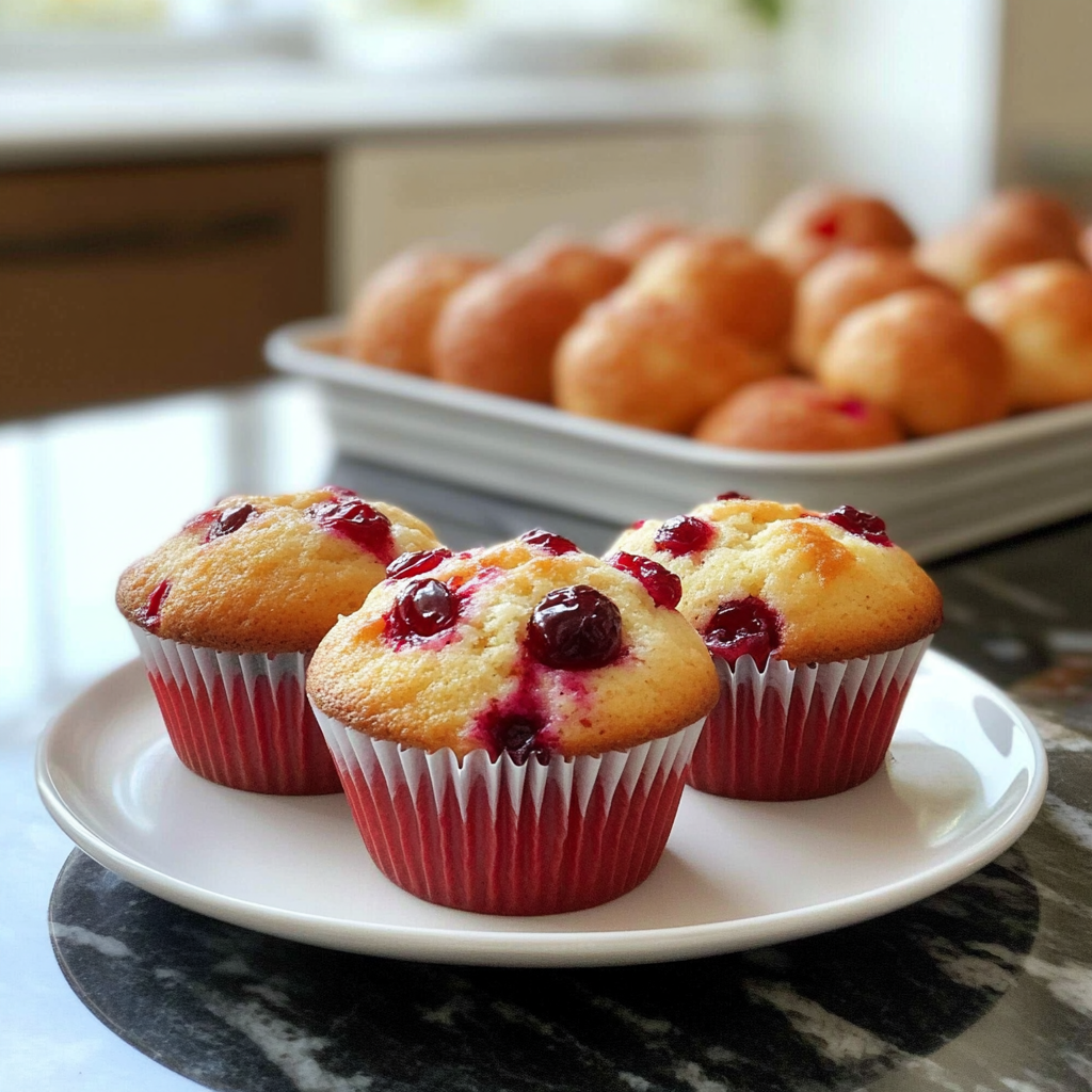 Recipe preparation for cranberry orange muffins