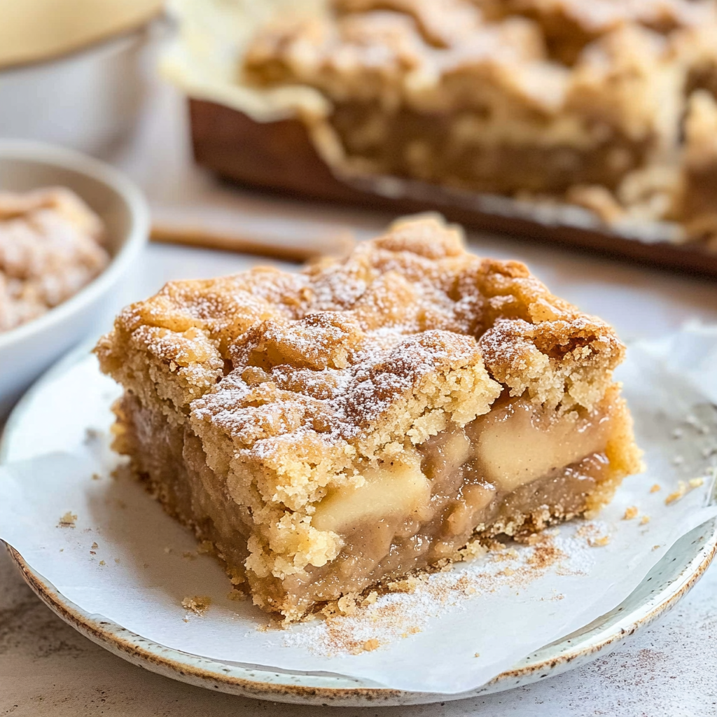 Recipe preparation for Apple Snickerdoodle Bars