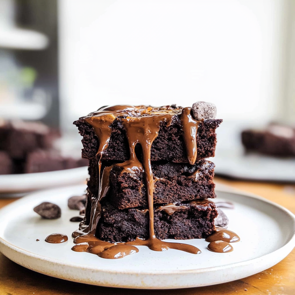 Recipe preparation for flourless Pumpkin Brownies