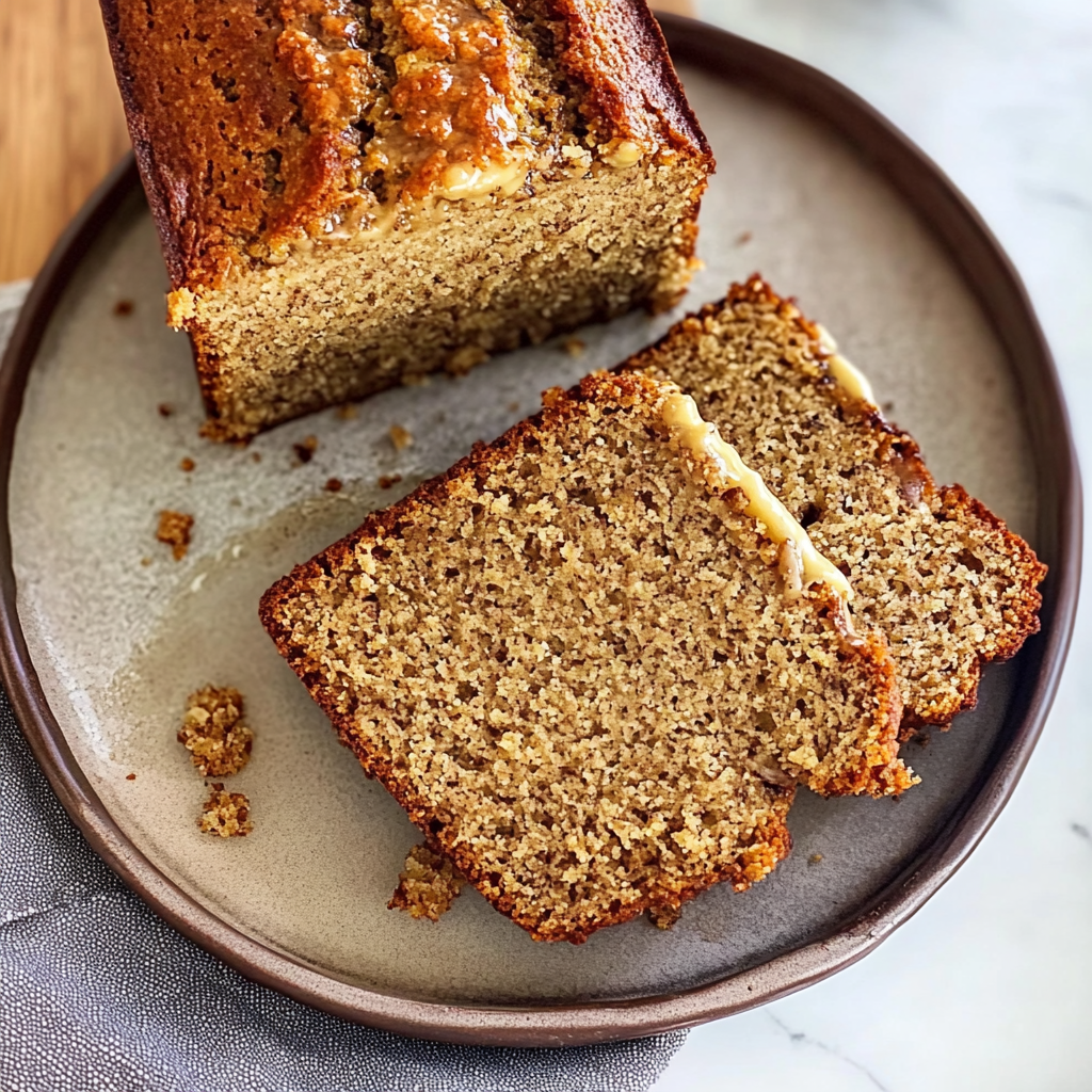 Recipe preparation for Cardamom Banana Bread with Brown Butter