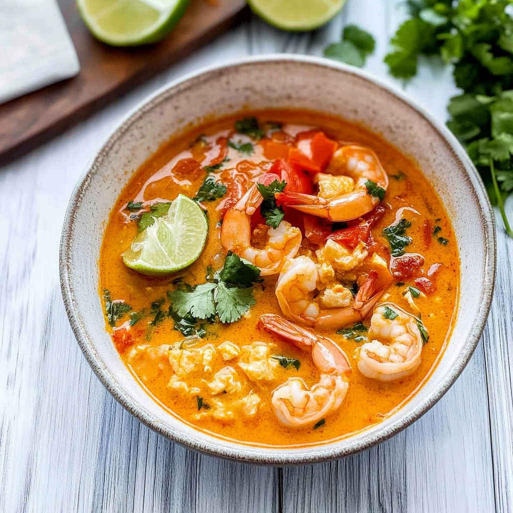 Recipe preparation for Easy Thai Shrimp Curry Recipe
