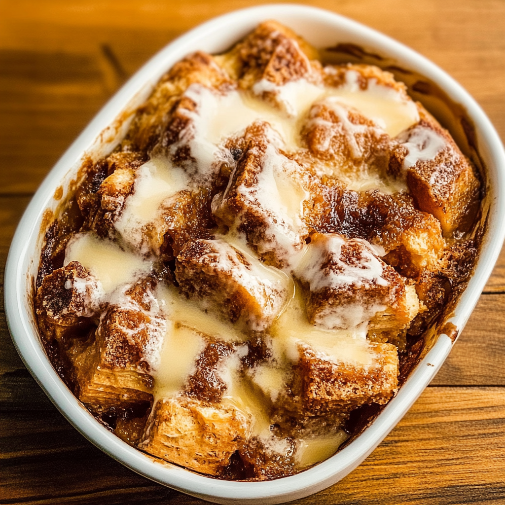Recipe preparation for Bread Pudding