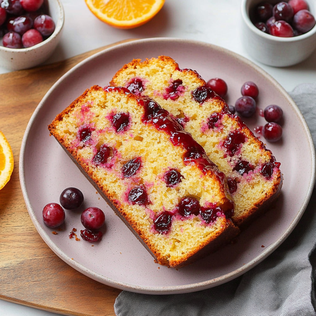 Recipe preparation for Cranberry Orange Bread