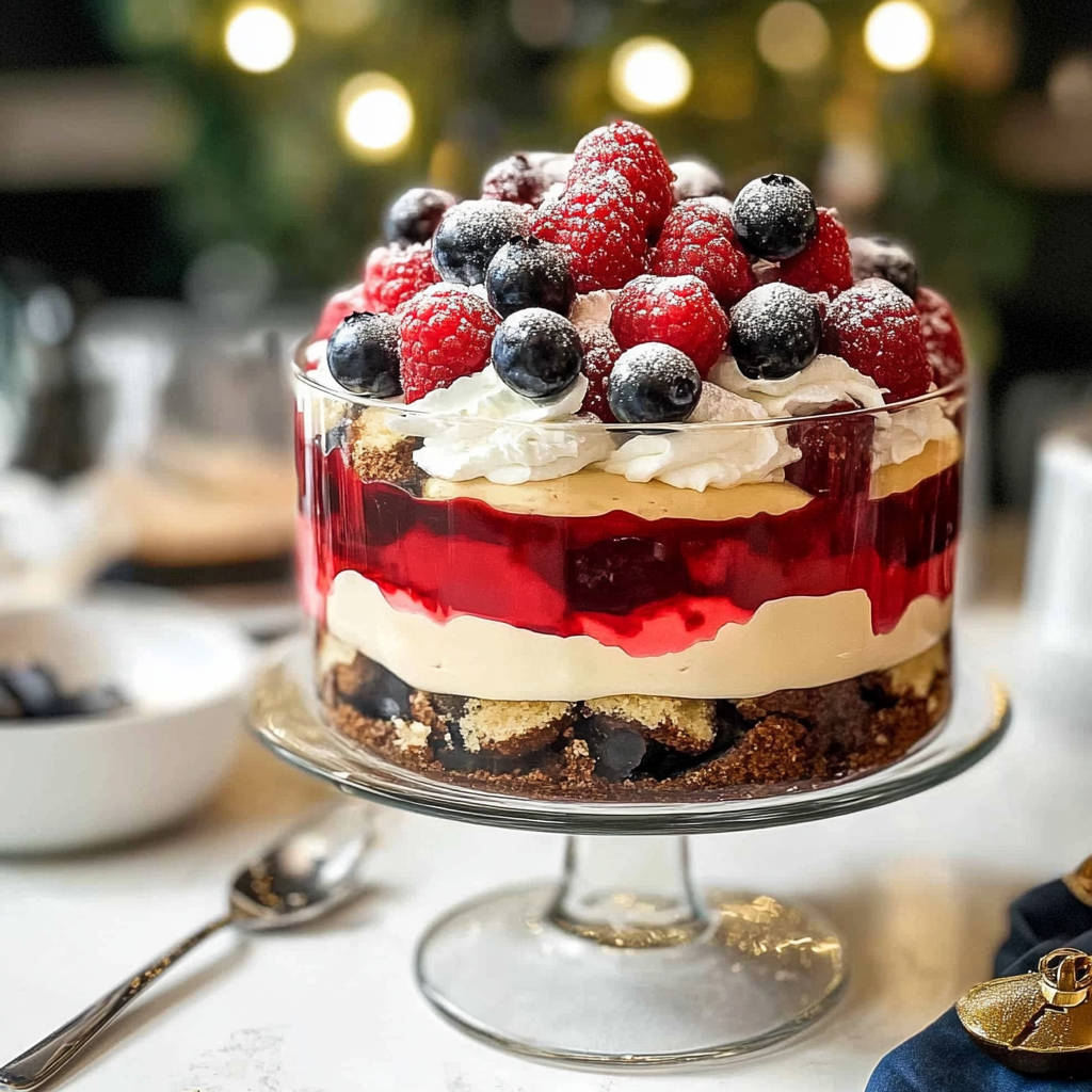 Recipe preparation for Christmas Festive Trifle