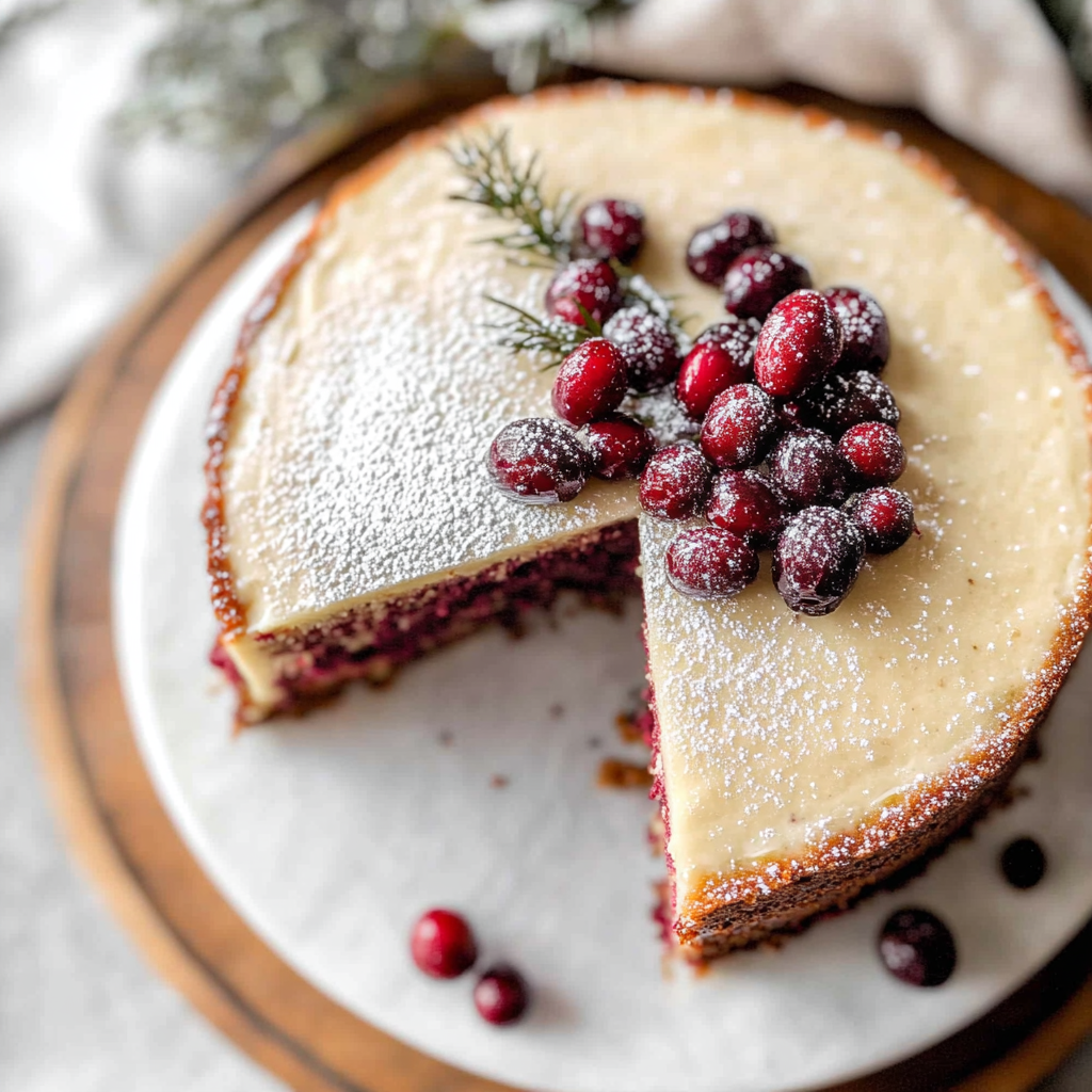 Recipe preparation for Cranberry Christmas Cake