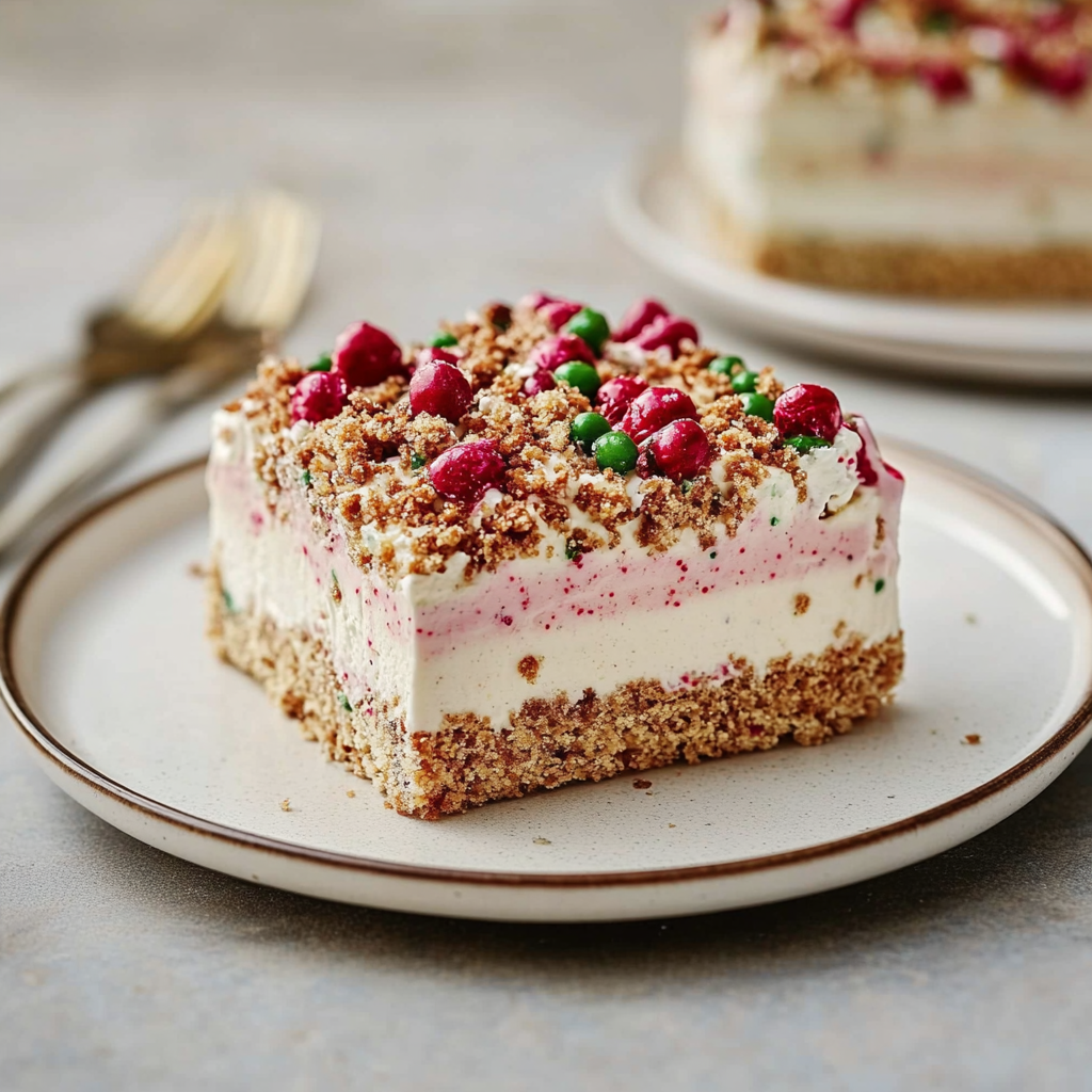 Recipe preparation for Christmas Crunch Cake