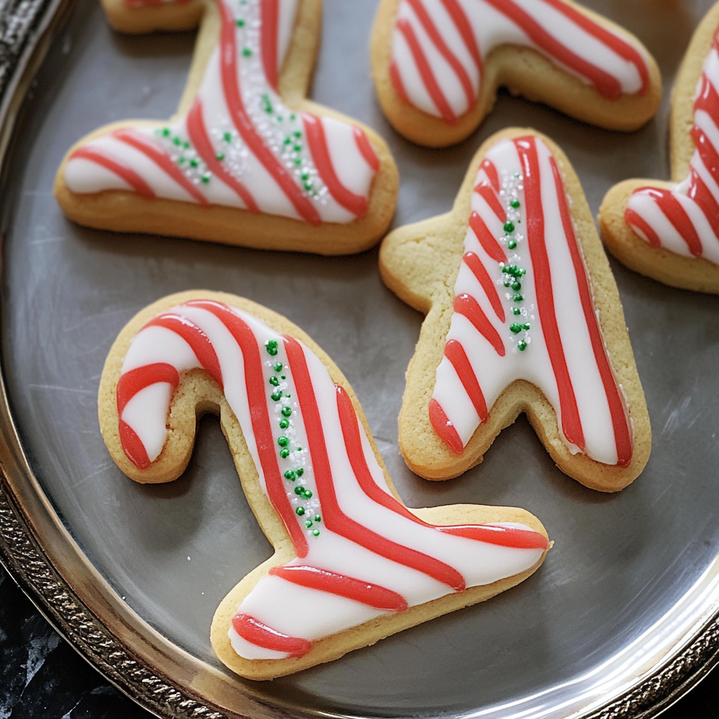 Recipe preparation for candy cane cookies
