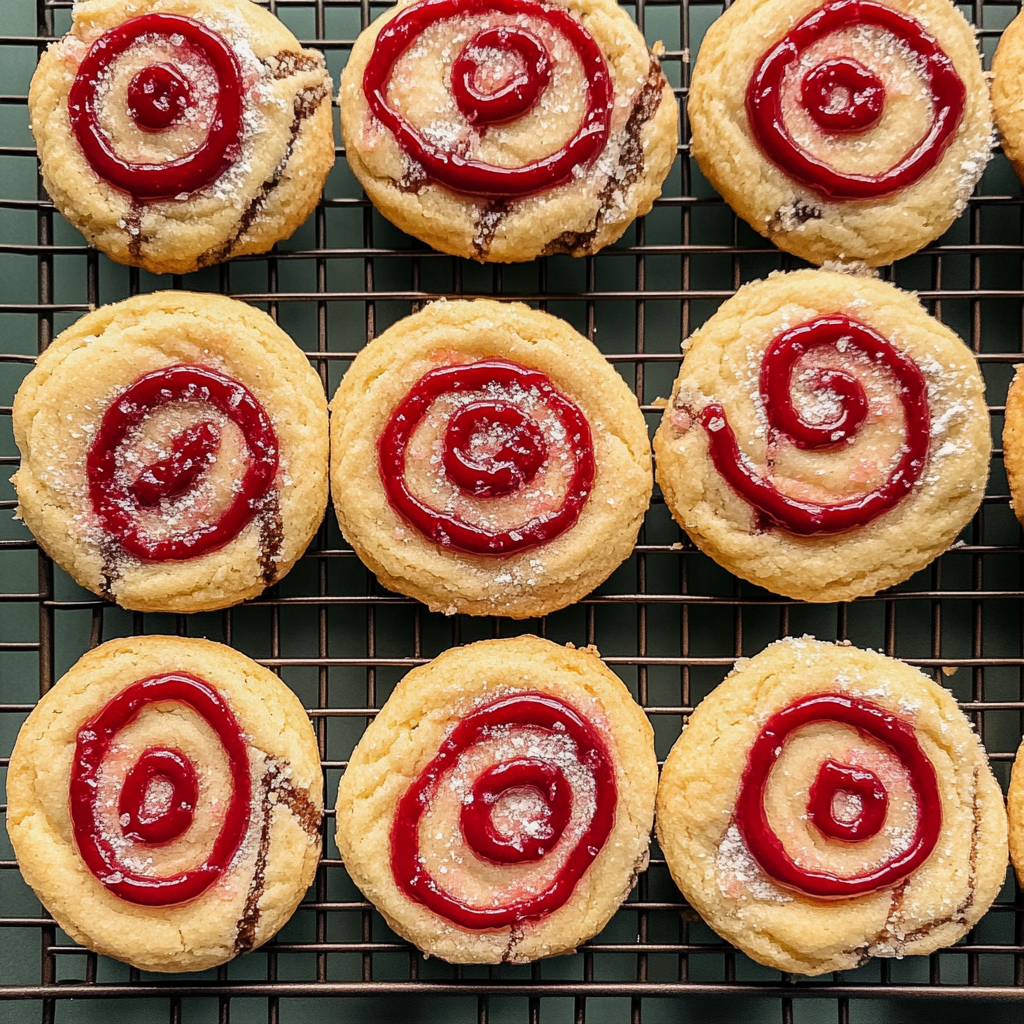 Recipe preparation for peppermint swirl cookies