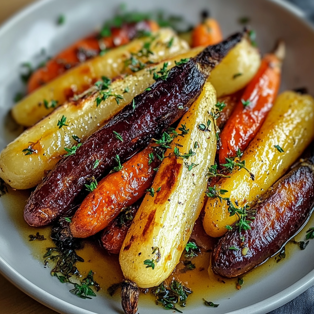 Recipe preparation for Maple Roasted Carrots and Parsnips recipe