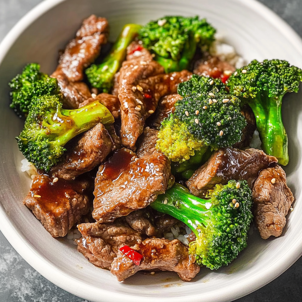 Recipe preparation for Keto Beef and Broccoli