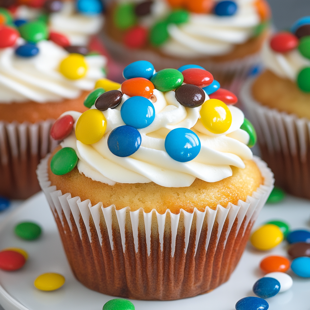 Recipe preparation for M&M Cupcakes