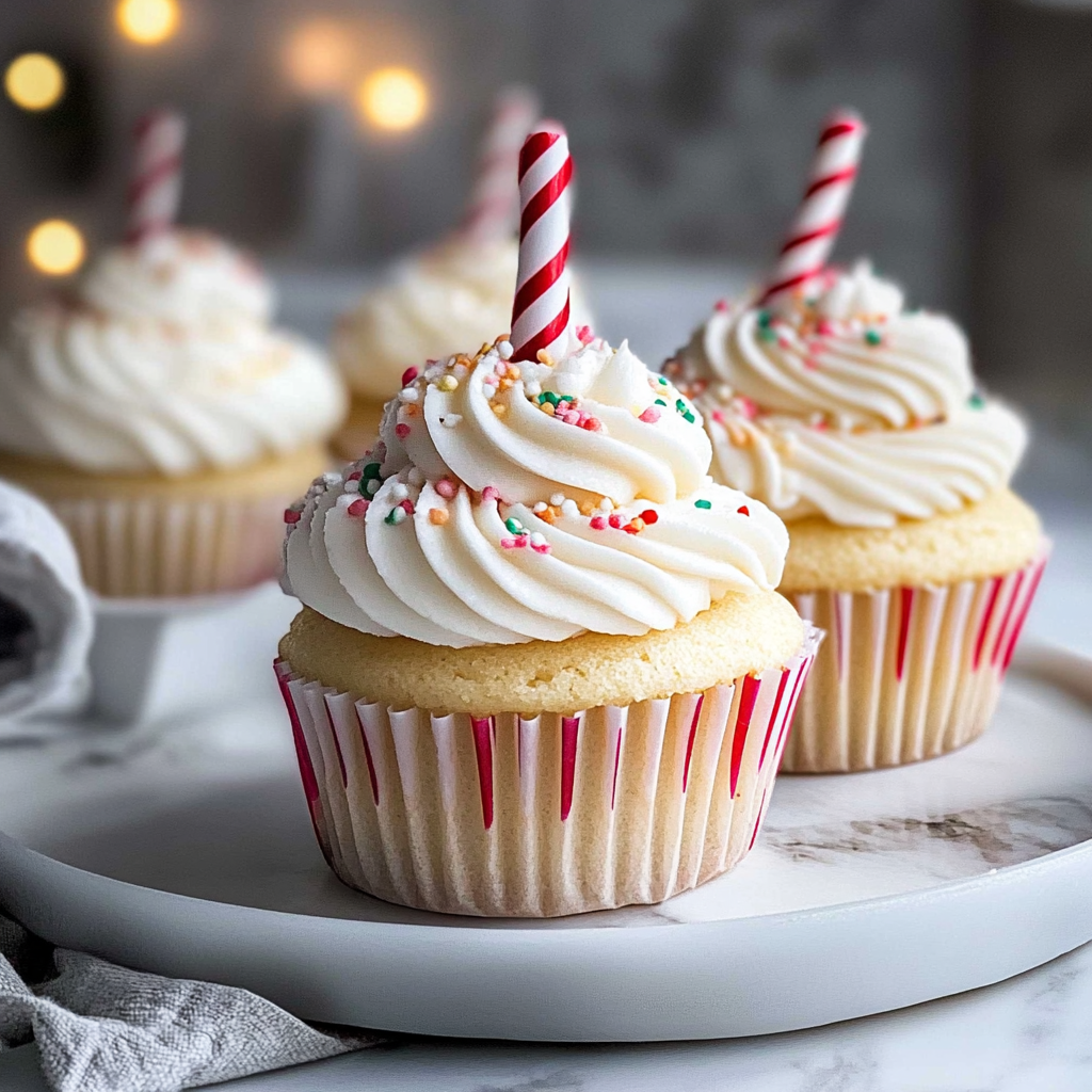 Recipe preparation for white chocolate peppermint Cupcakes