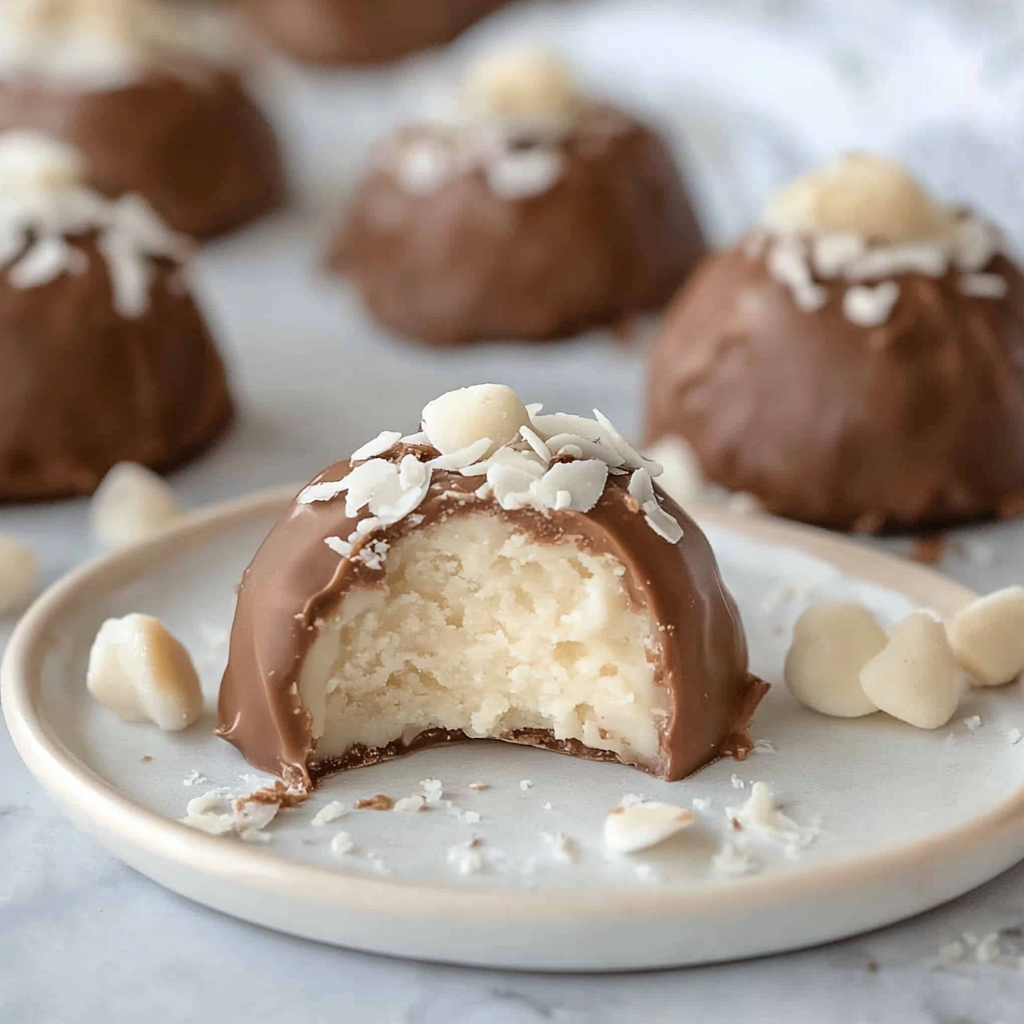 Recipe preparation for homemade Almond Joys