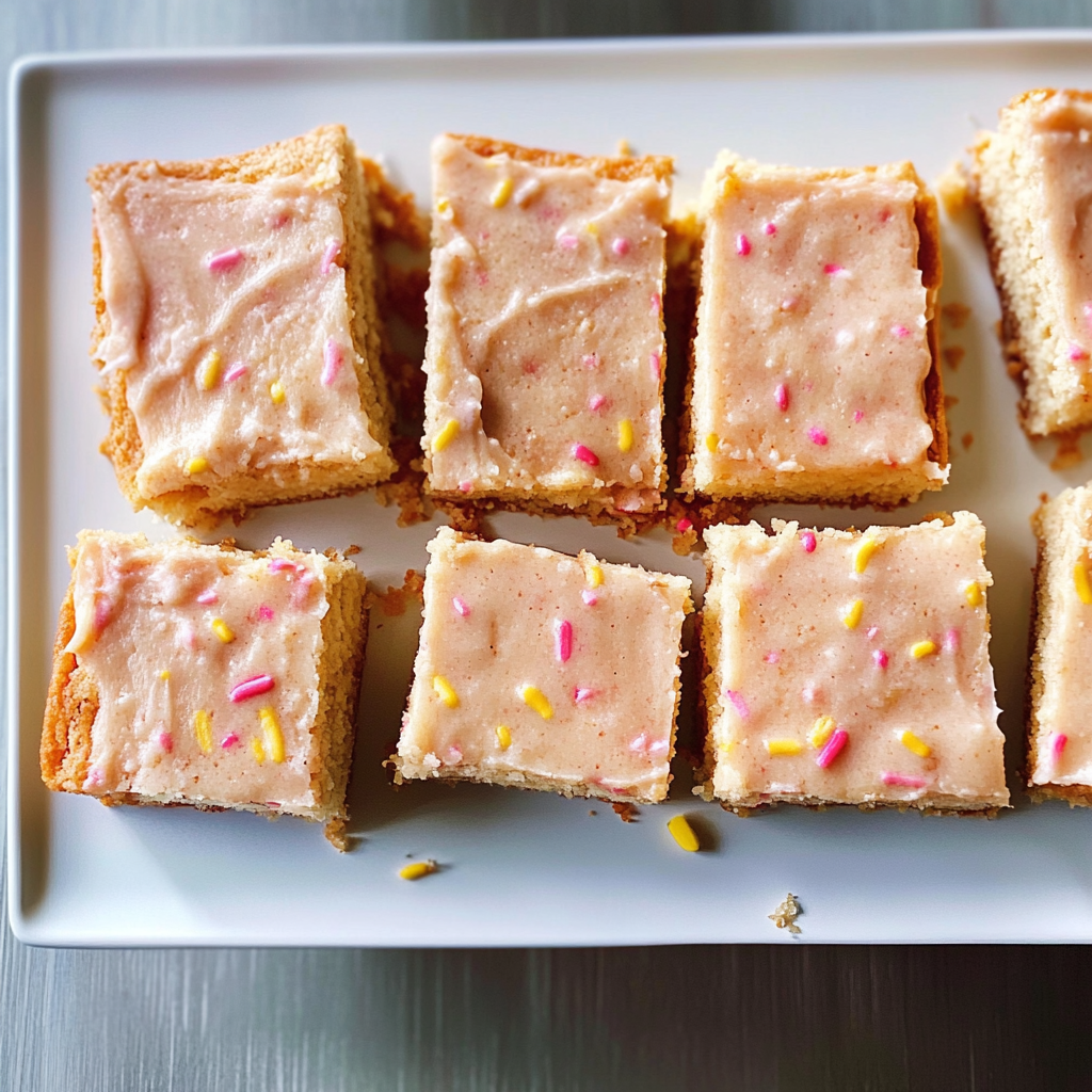 Recipe preparation for sugar cookie bars