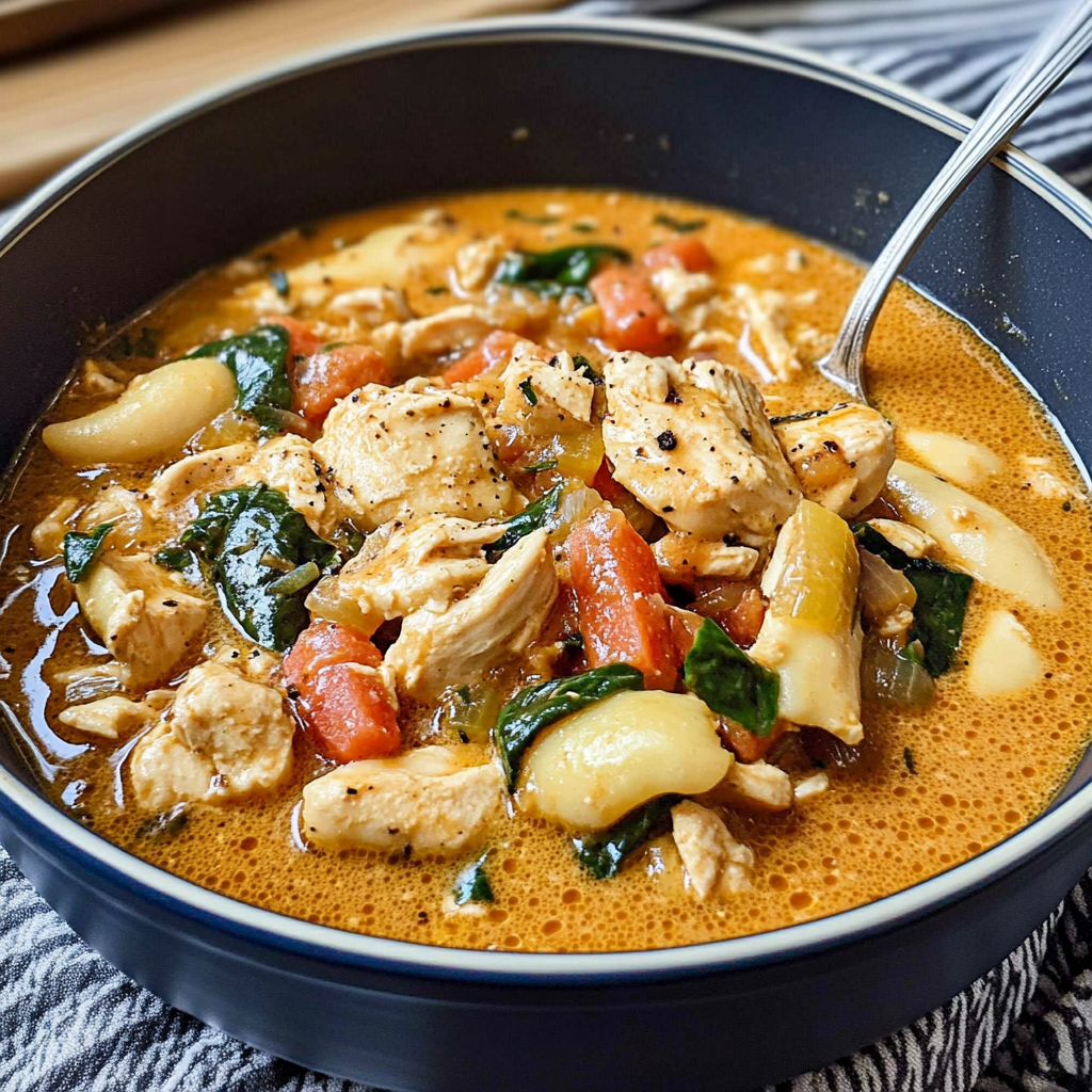 Recipe preparation for Marry Me Chicken Soup