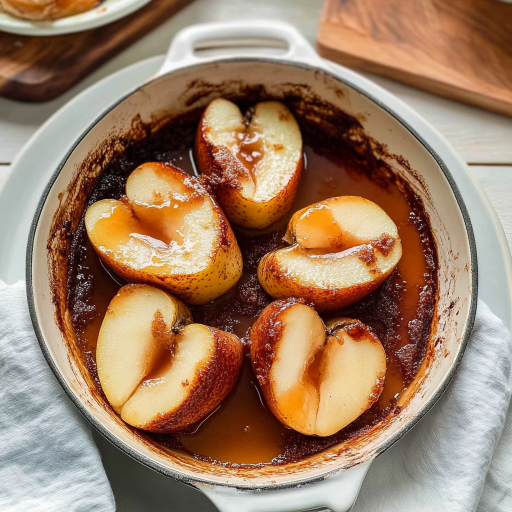 Recipe preparation for baked pears