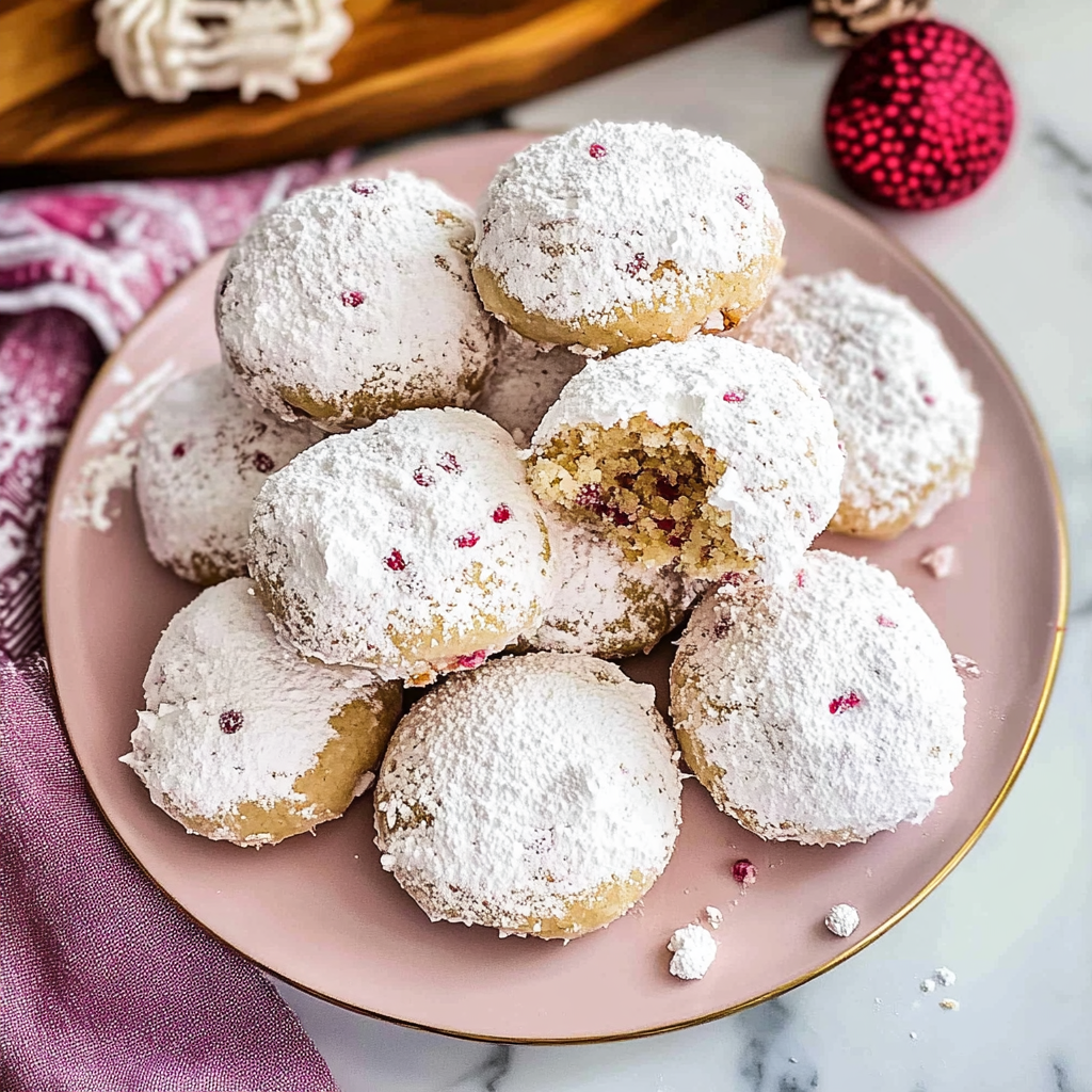 Recipe preparation for Snowball Cookie Recipe