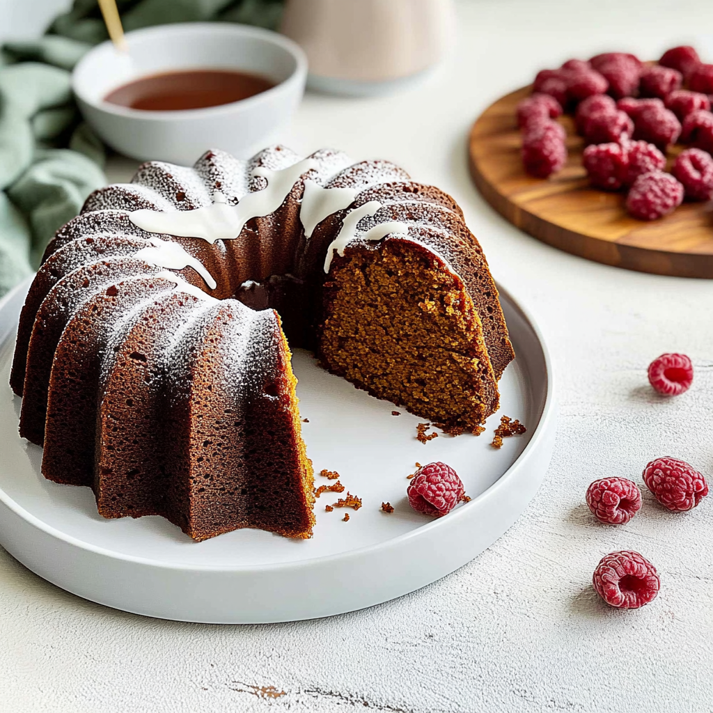 Recipe preparation for Gingerbread Bundt Cake