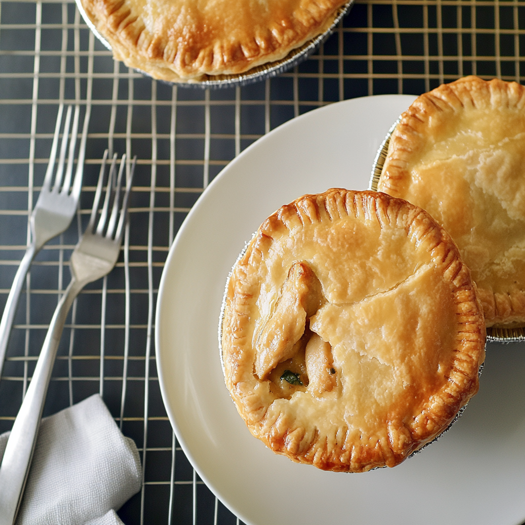 Recipe preparation for MINI CHICKEN POT PIES