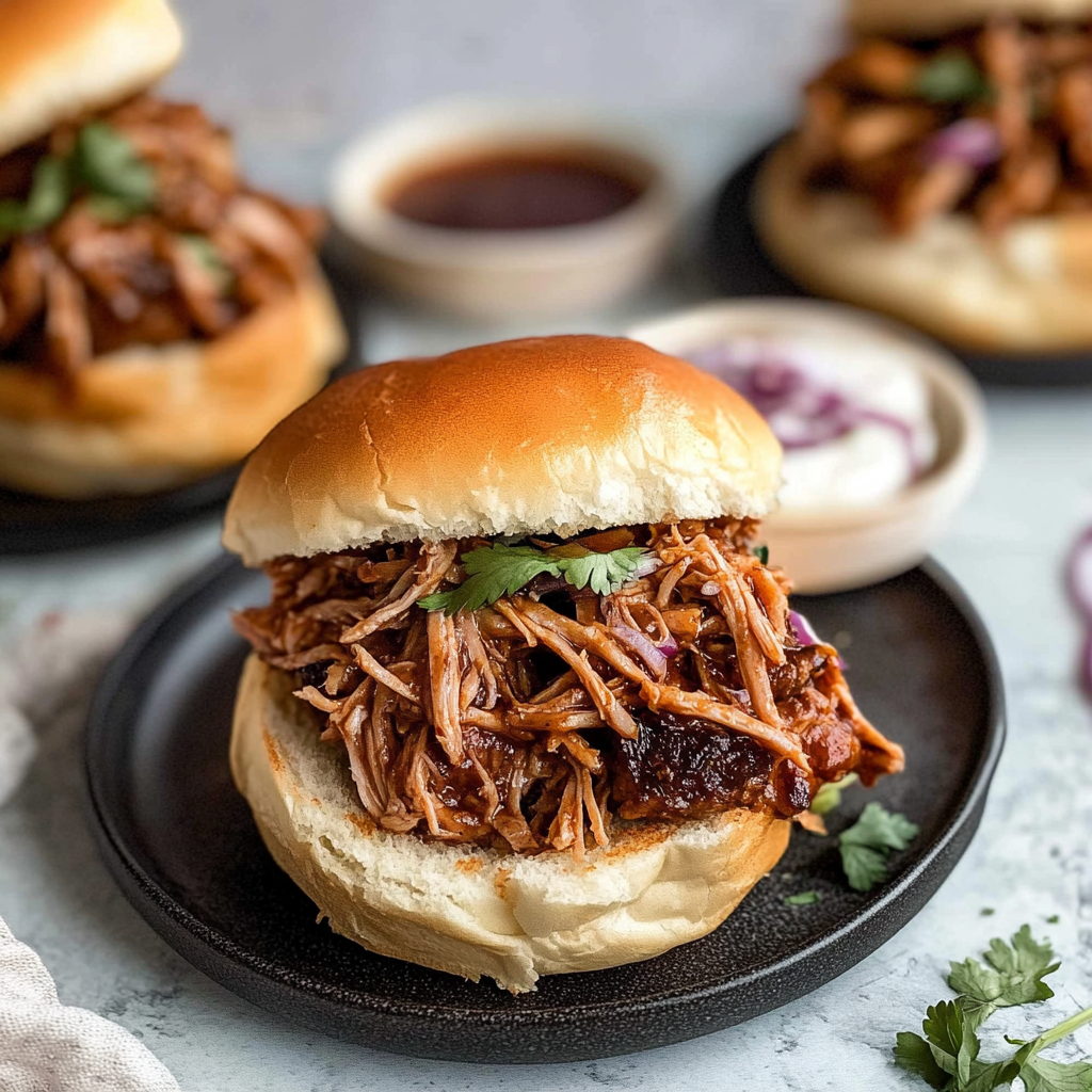 Recipe preparation for Waffle Pulled Pork Sliders