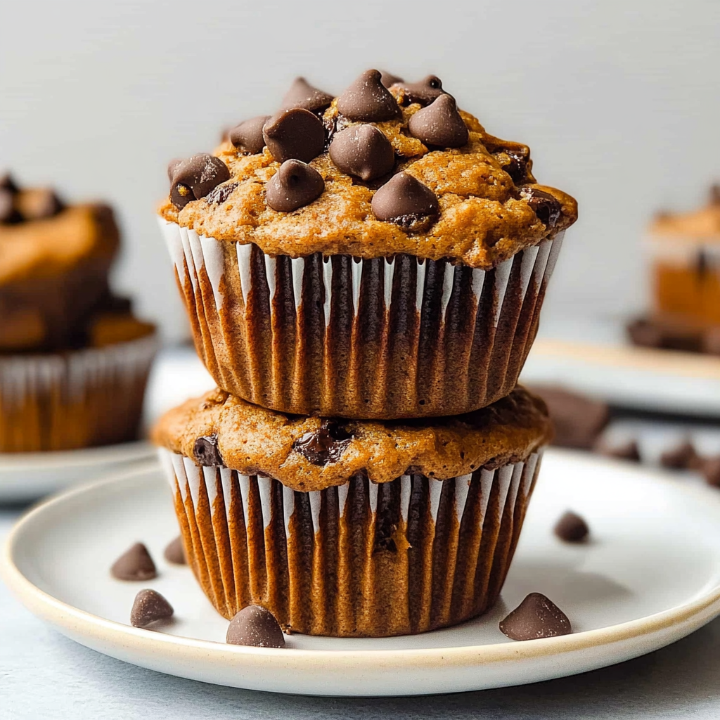 Recipe preparation for Pumpkin-Coconut Chocolate Chip Muffins