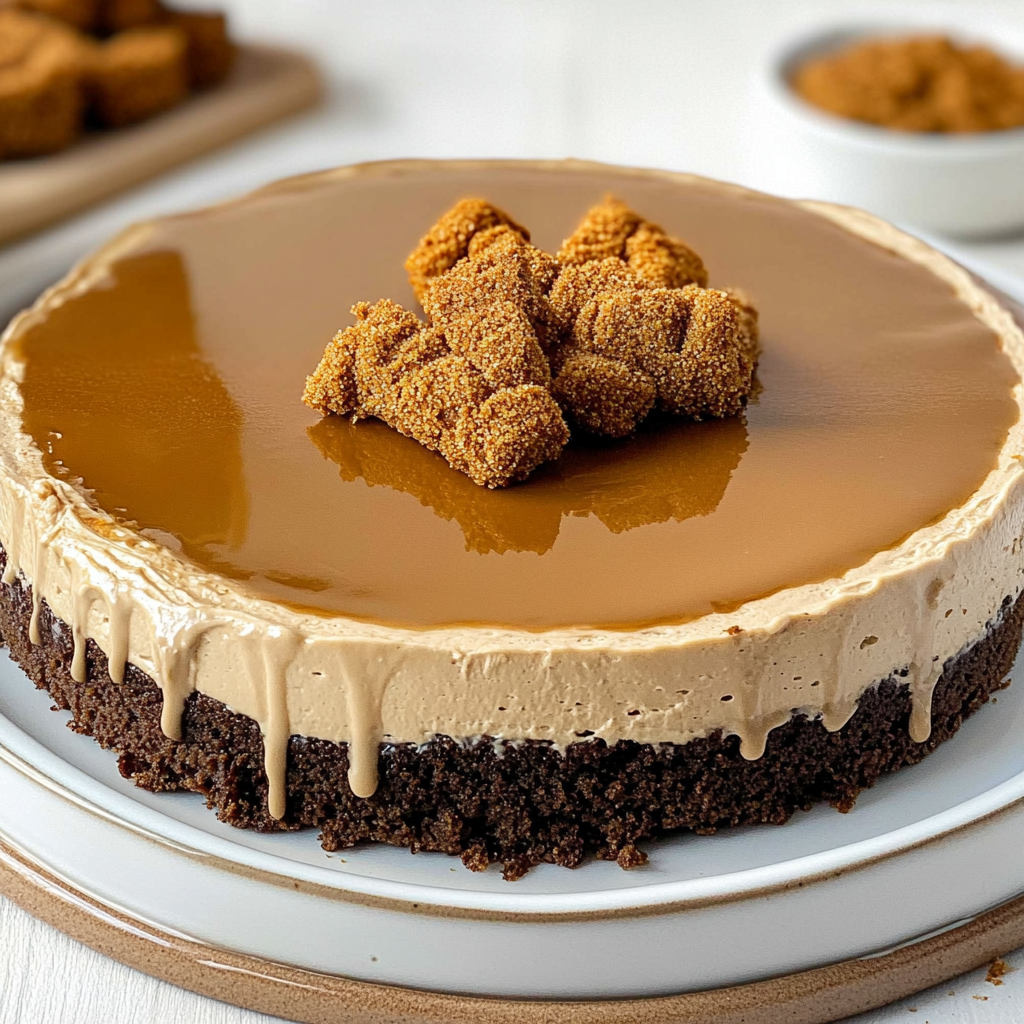 Recipe preparation for Biscoff Cheesecake