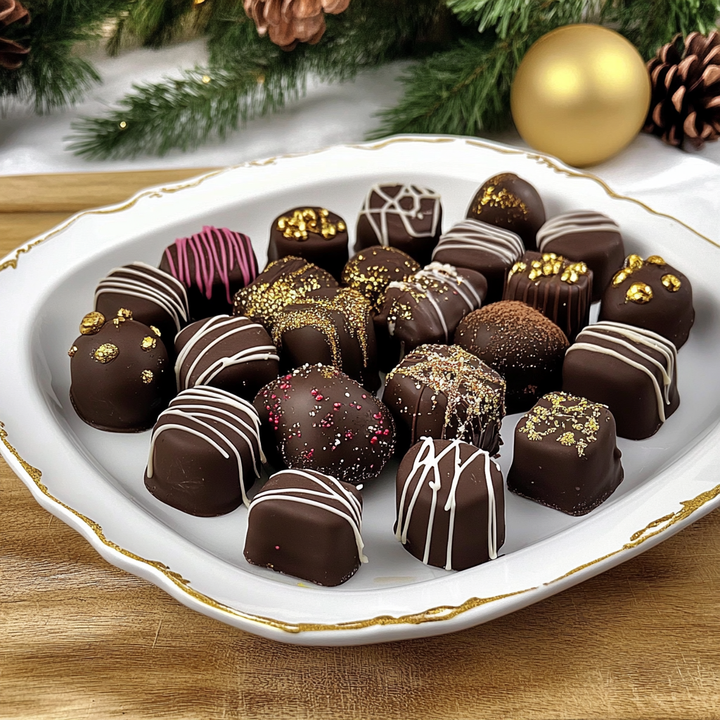 Recipe preparation for Christmas Chocolate Truffles
