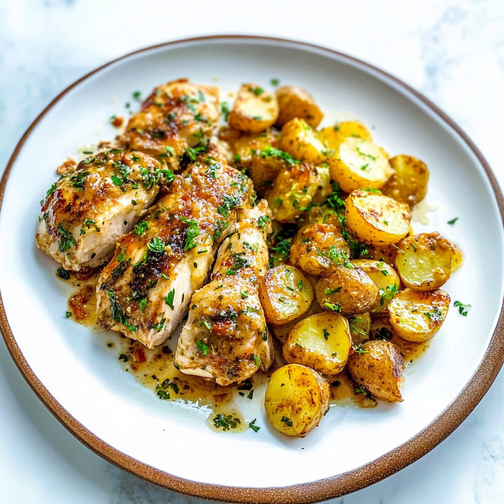 Recipe preparation for Instant Pot Chicken and Potatoes