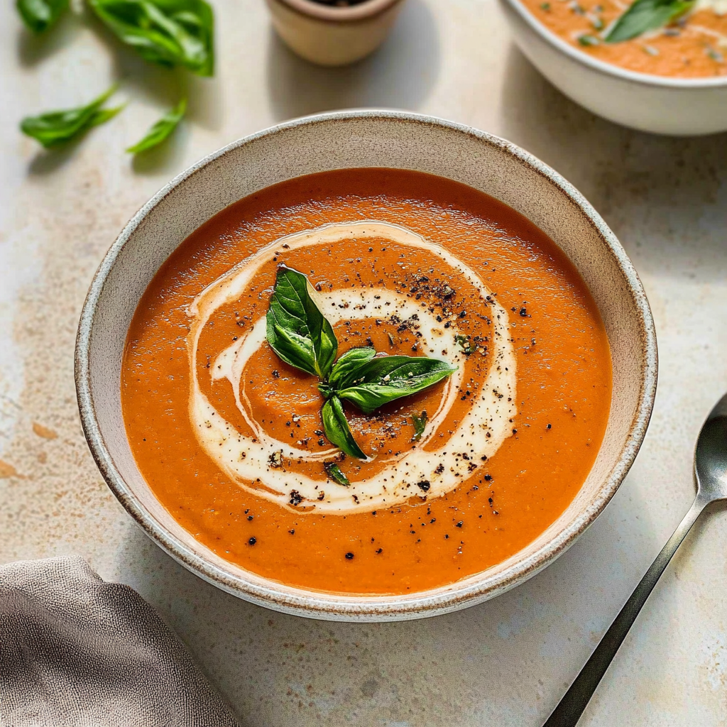 Recipe preparation for Creamy Instant Pot Tomato Soup