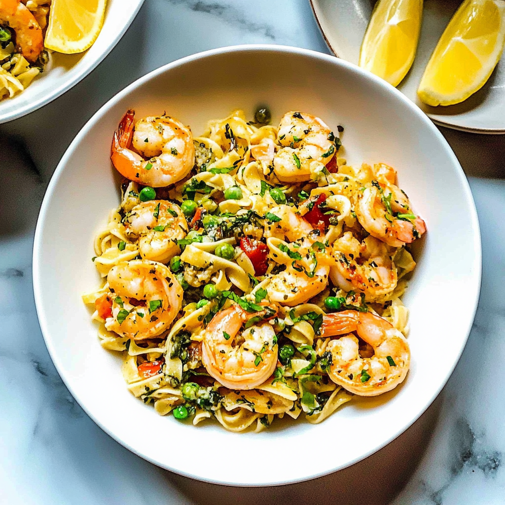 Recipe preparation for Instant Pot Shrimp Scampi