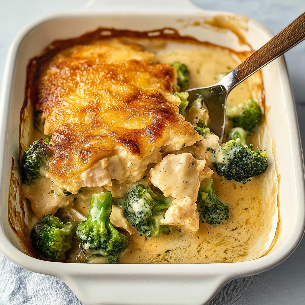 Recipe preparation for Chicken Divan with Broccoli
