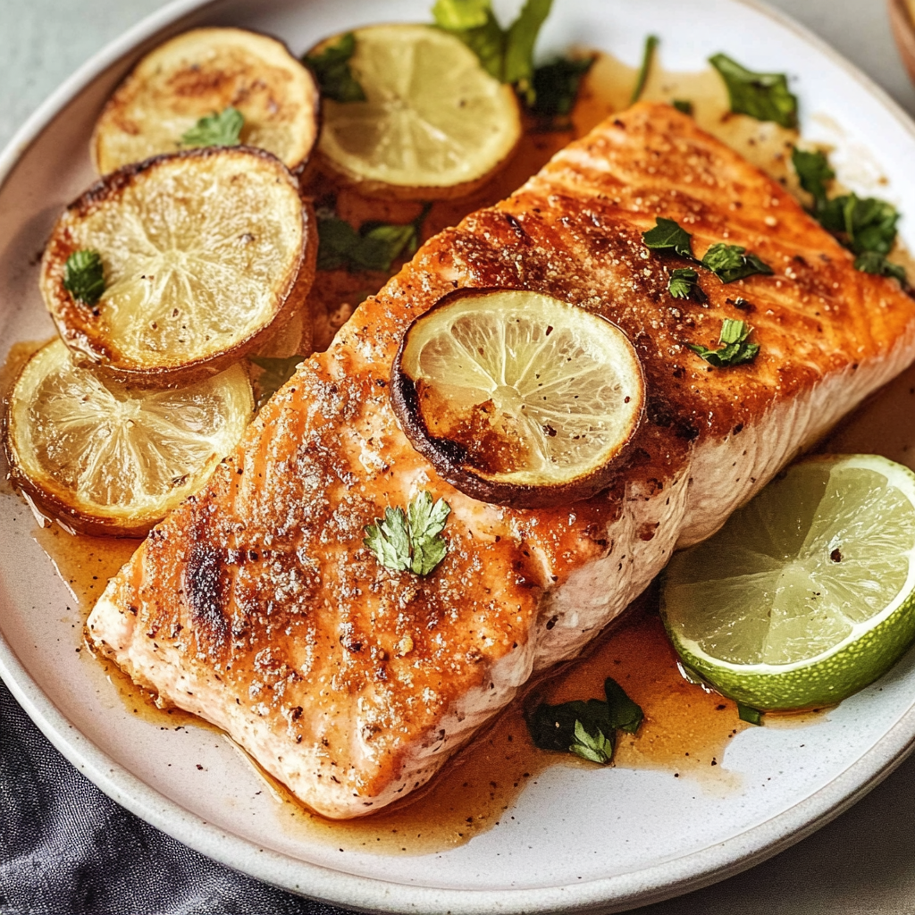 Recipe preparation for Southwest baked salmon