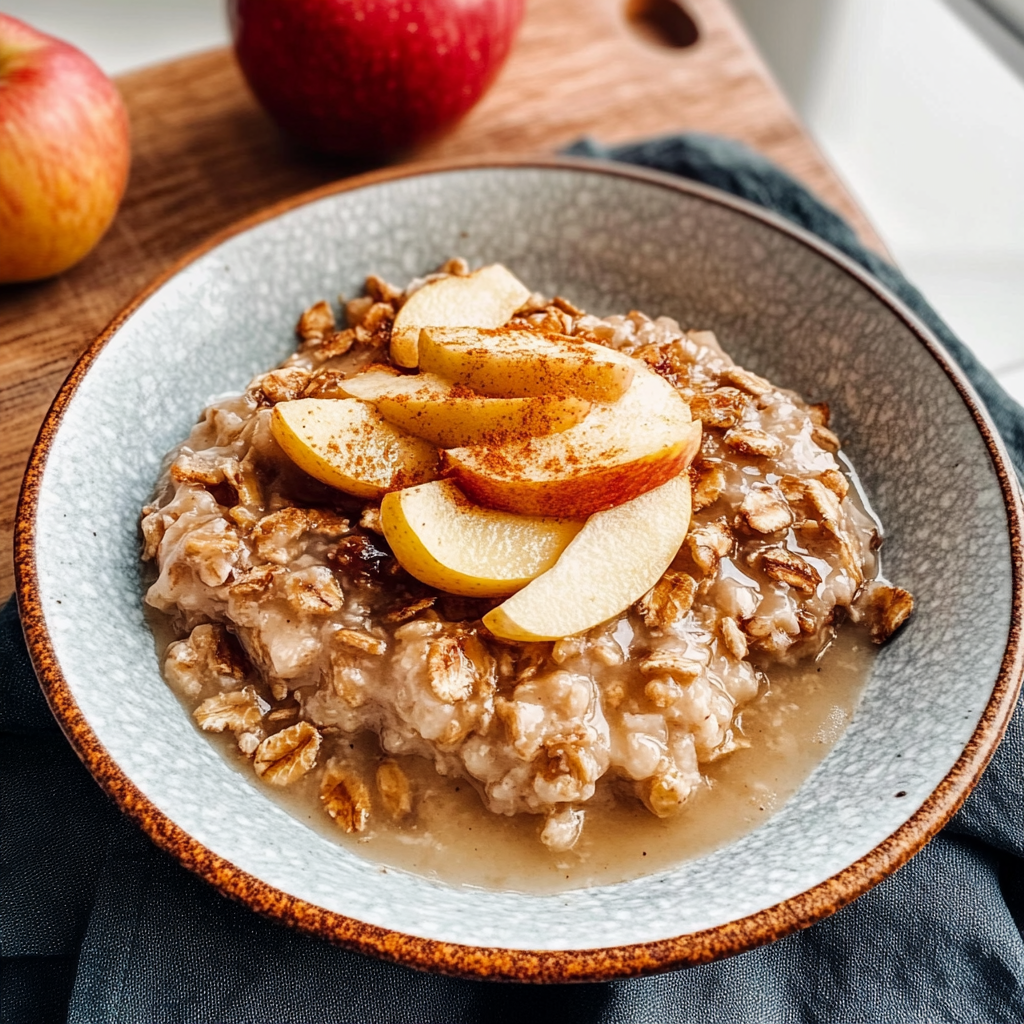 Recipe preparation for Apple Pie Oatmeal