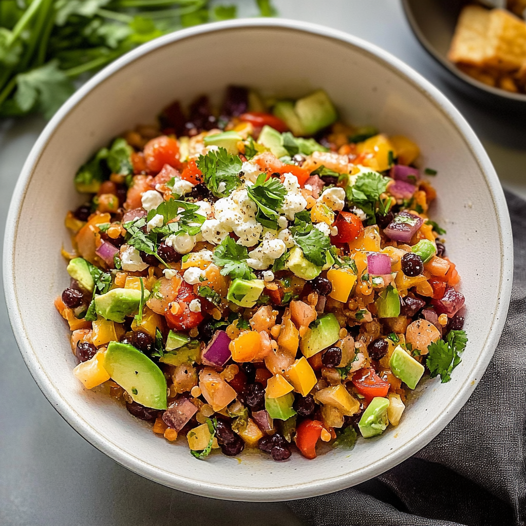 Recipe preparation for cowboy caviar