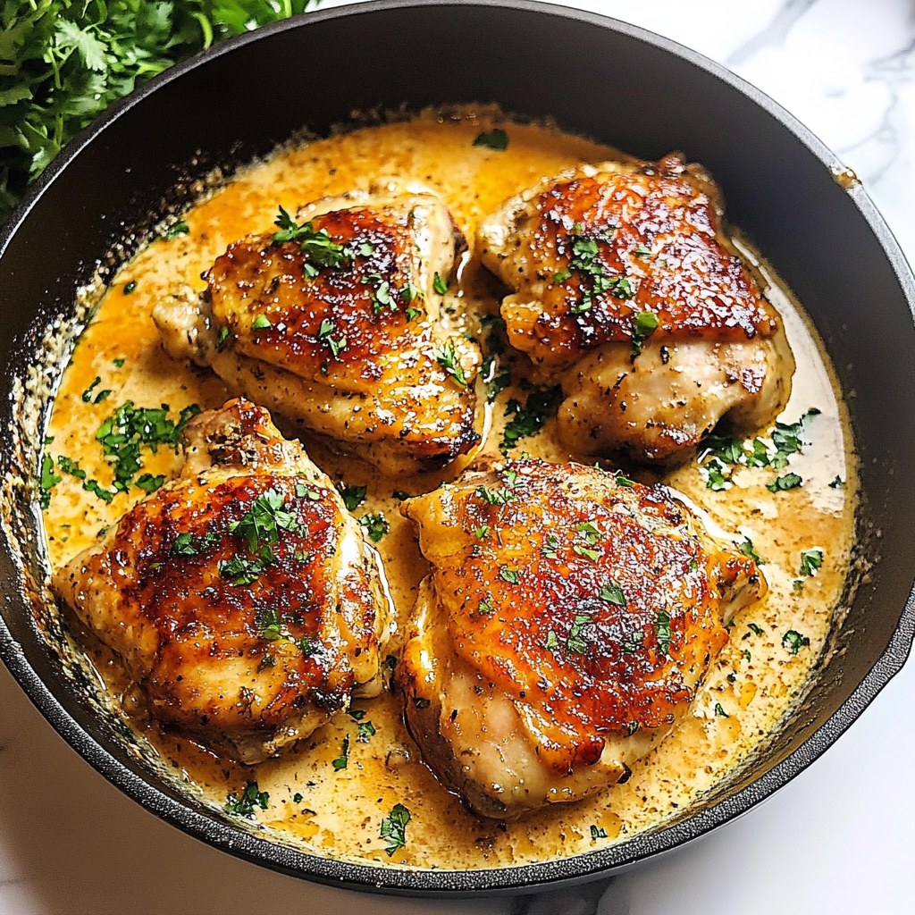 Recipe preparation for Smothered Chicken