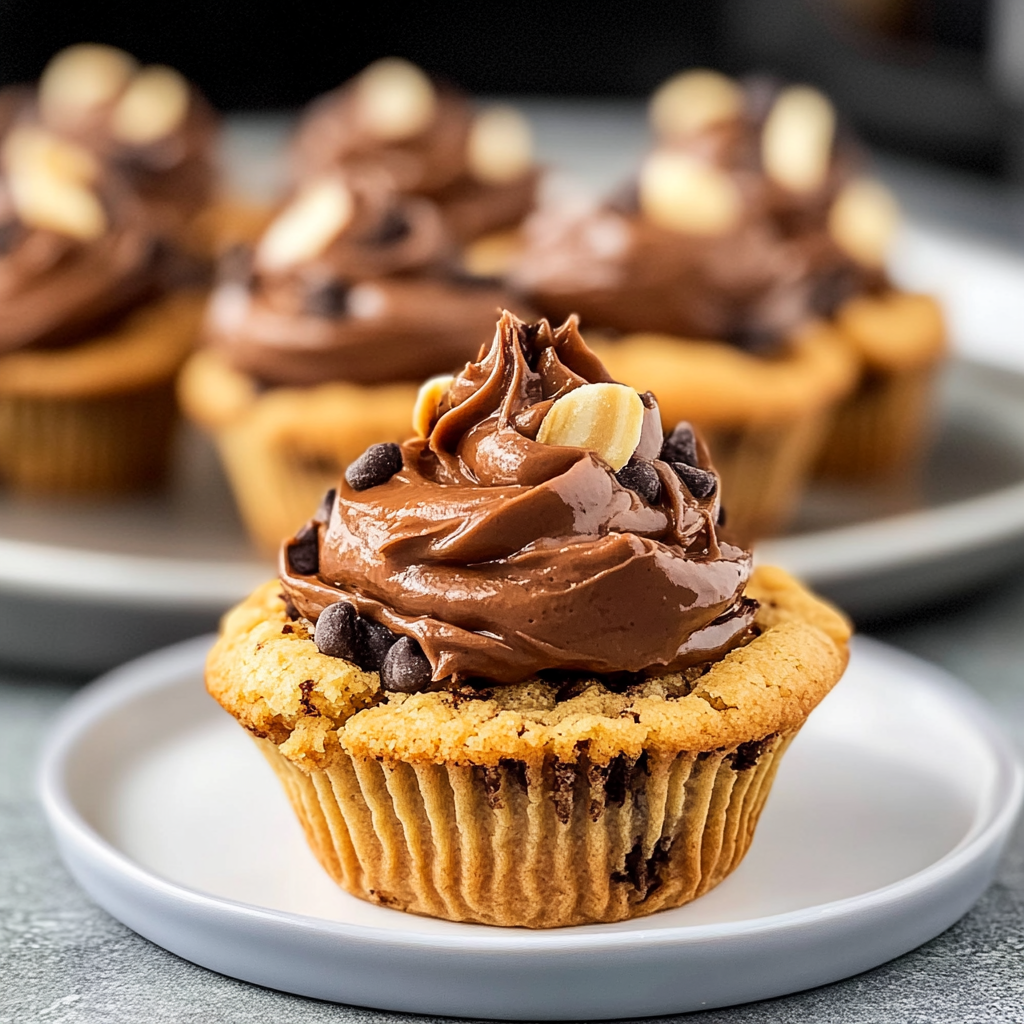 Recipe preparation for nutella stuffed cookie cups