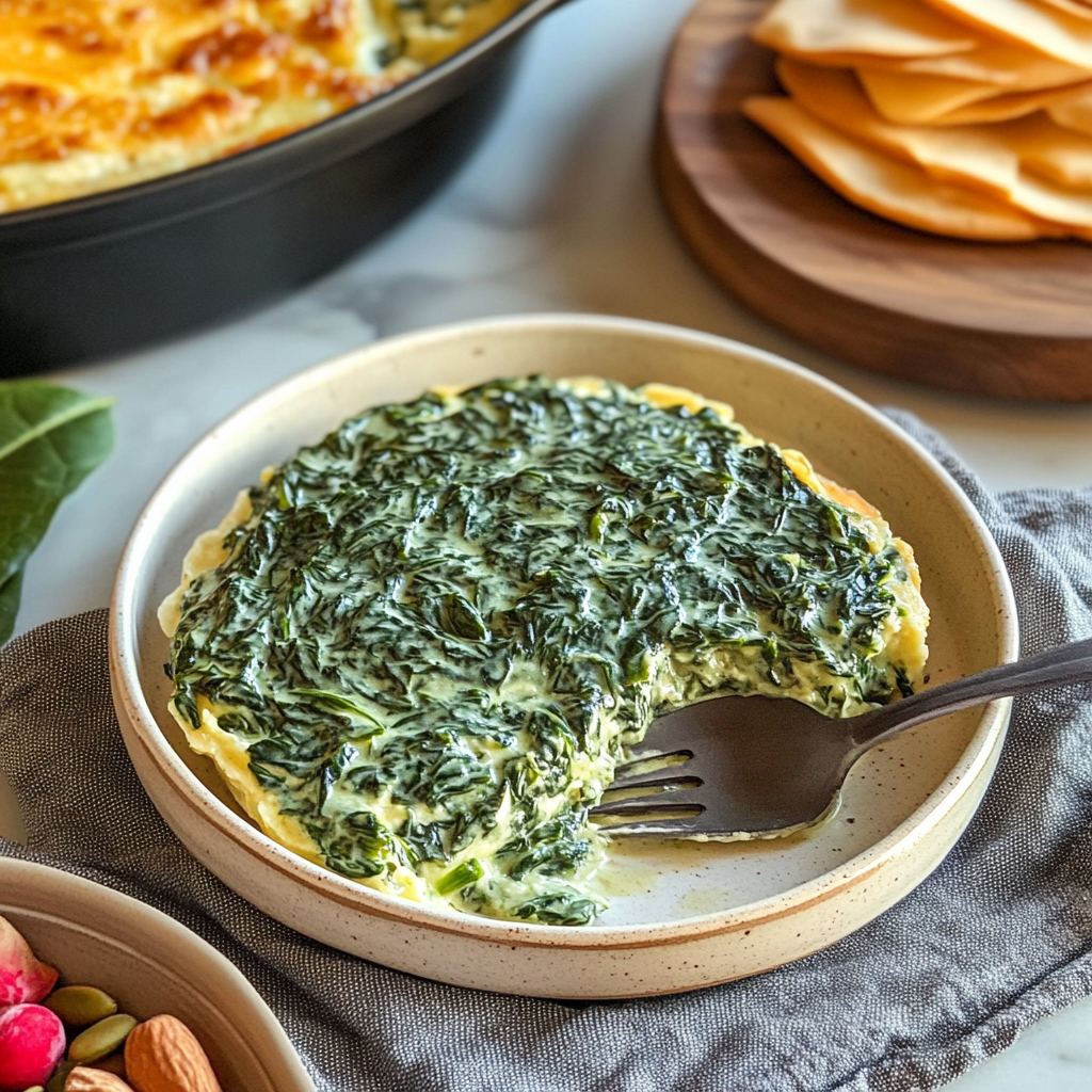 Recipe preparation for Lawry’s Famous Creamed Spinach