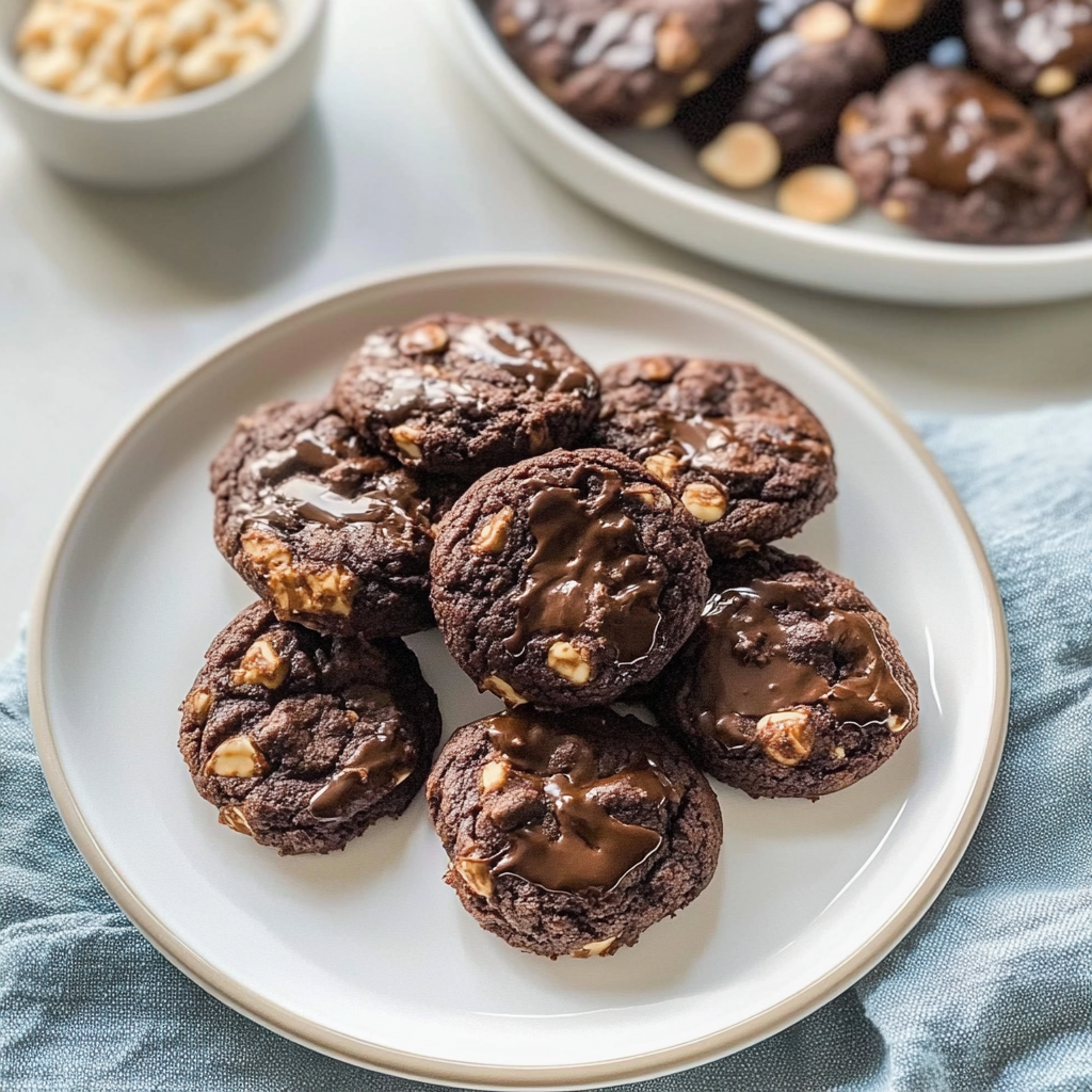 Recipe preparation for Double Chocolate Espresso Cookies